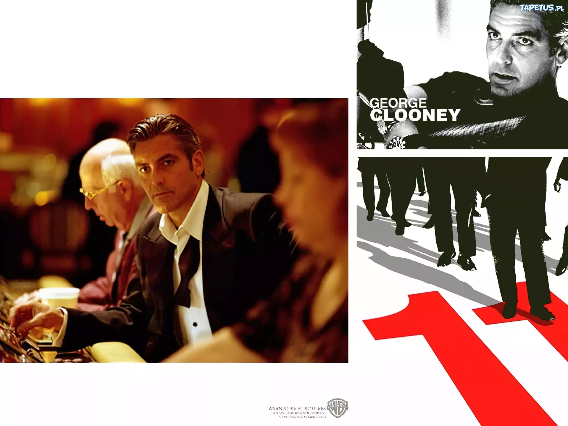 George Clooney,muszka, nogi