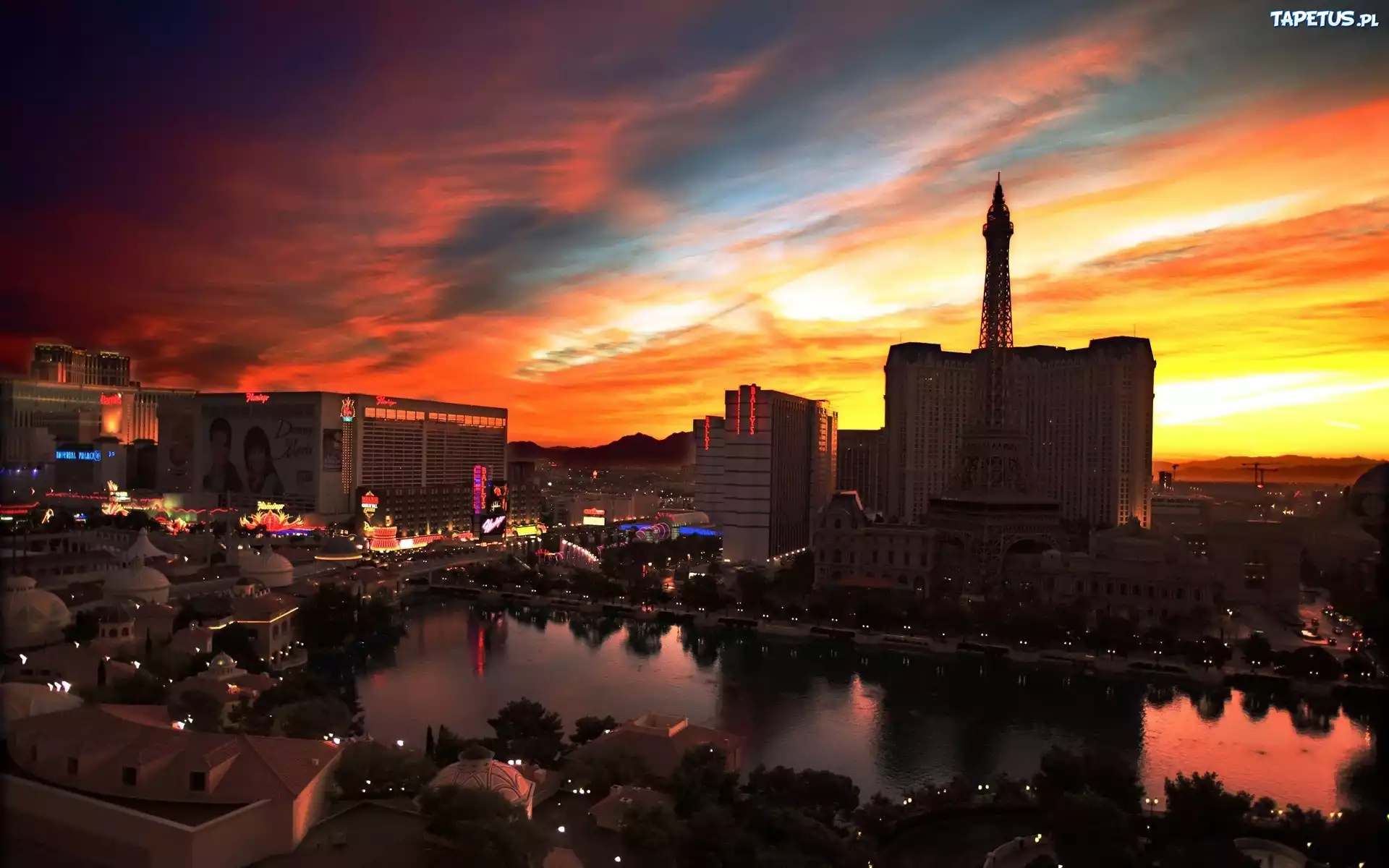 Las Vegas, Zachód, Słońca