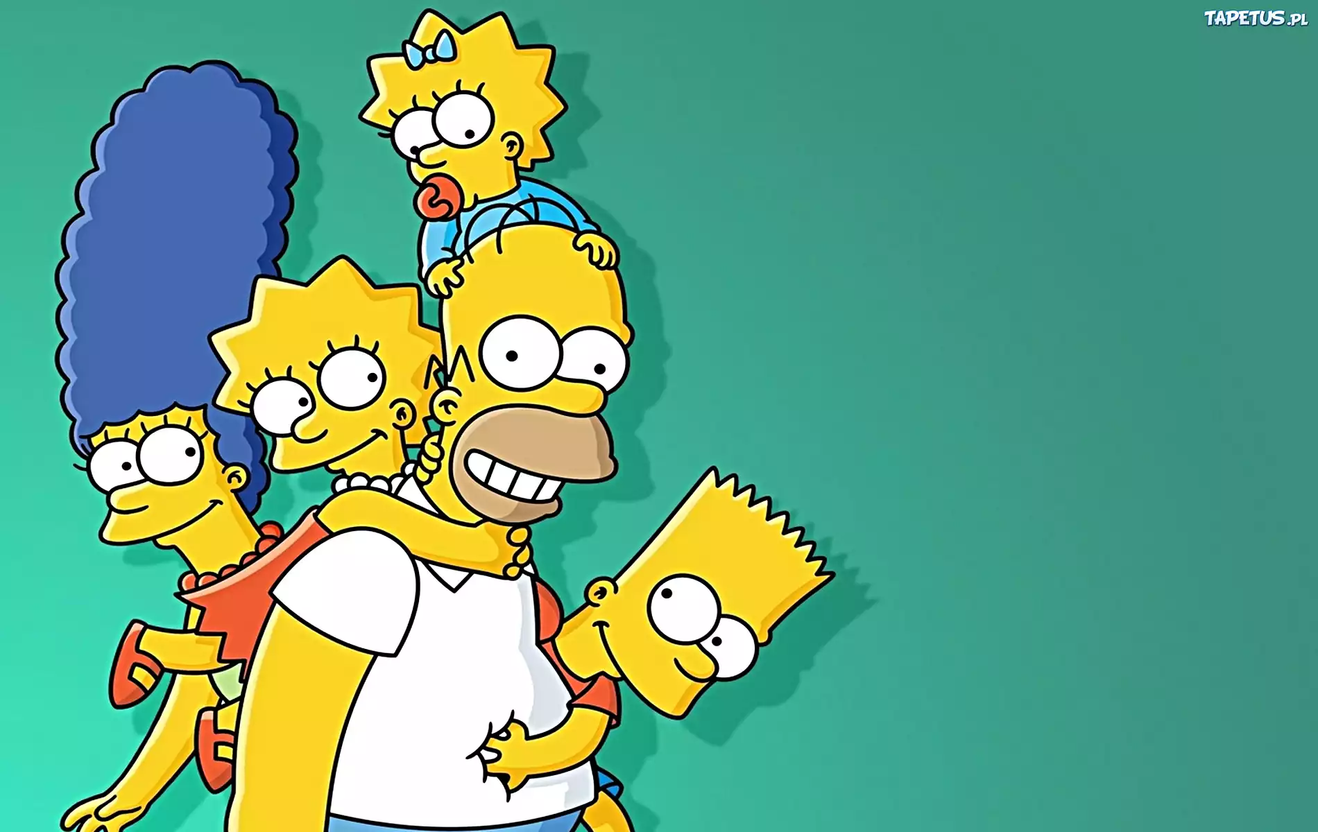 Simpsonowie, serial animowany, Homer, Bart, Lisa, Merge, Maggie