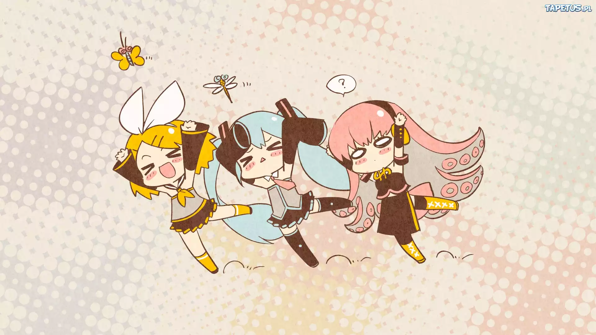 Vocaloid, Kagamine Rin, Hatsune Miku, Megurine Luka