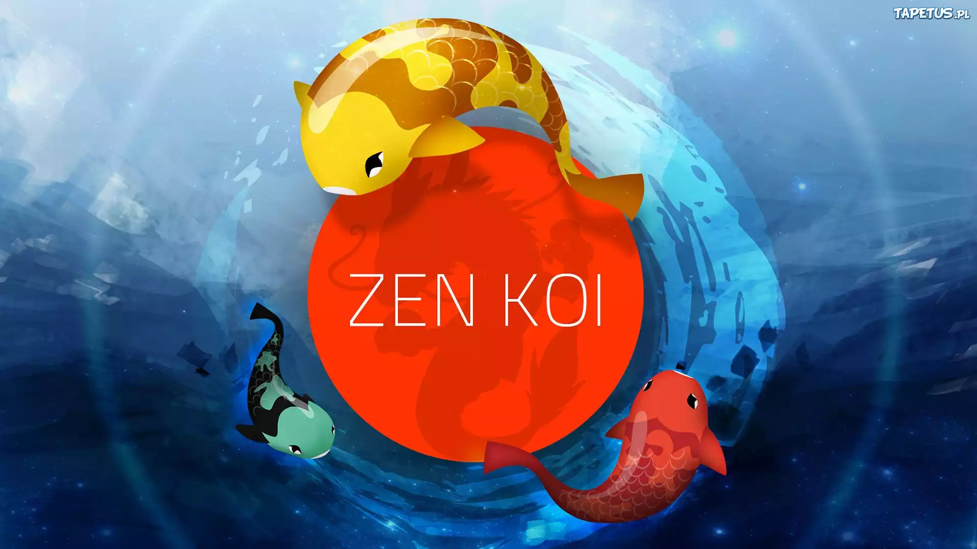 Zen, Koi, Gra, Ryby