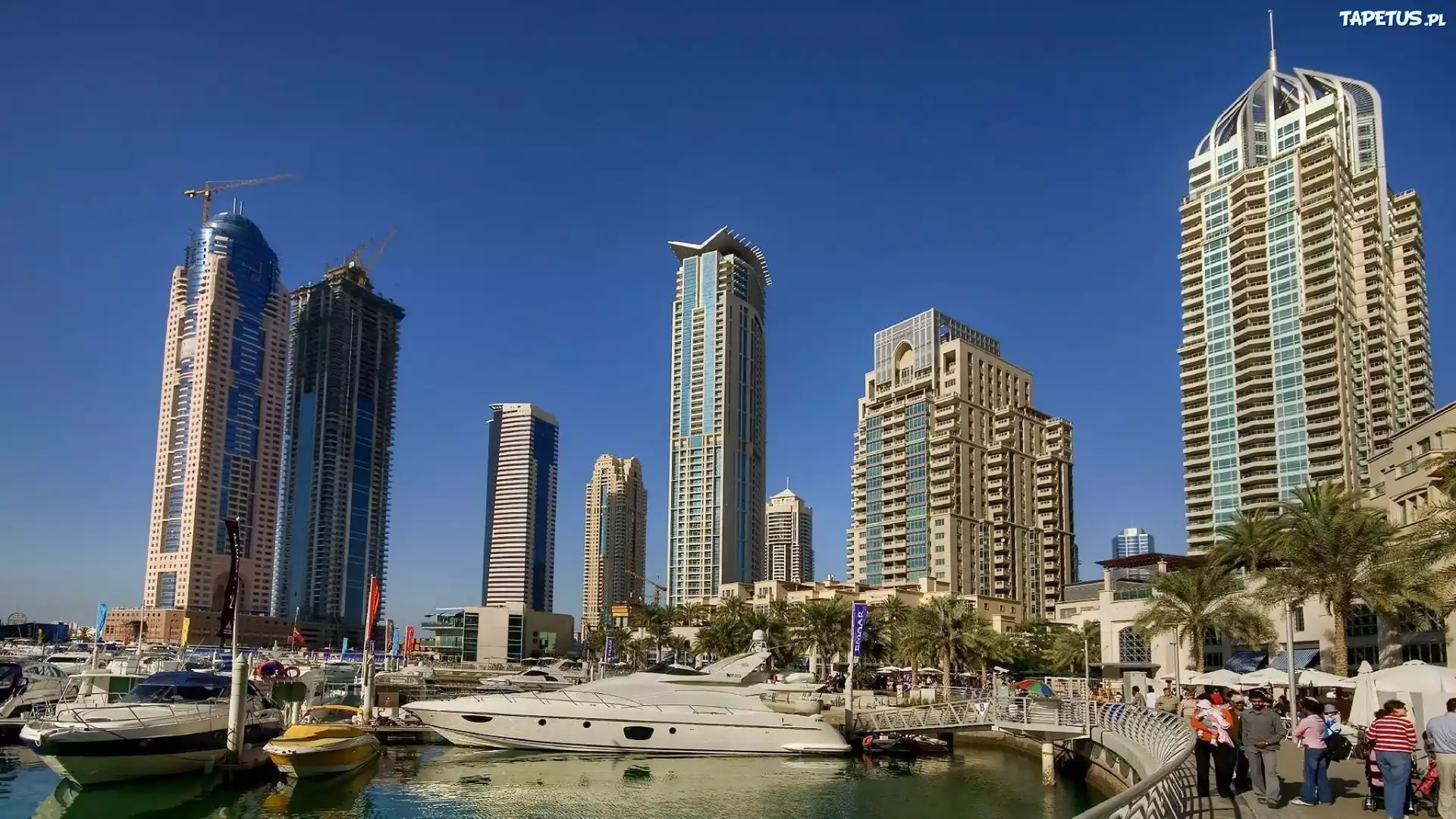 Miasto, Marzeń, Dubaj, Marina, Hotel, Jachty