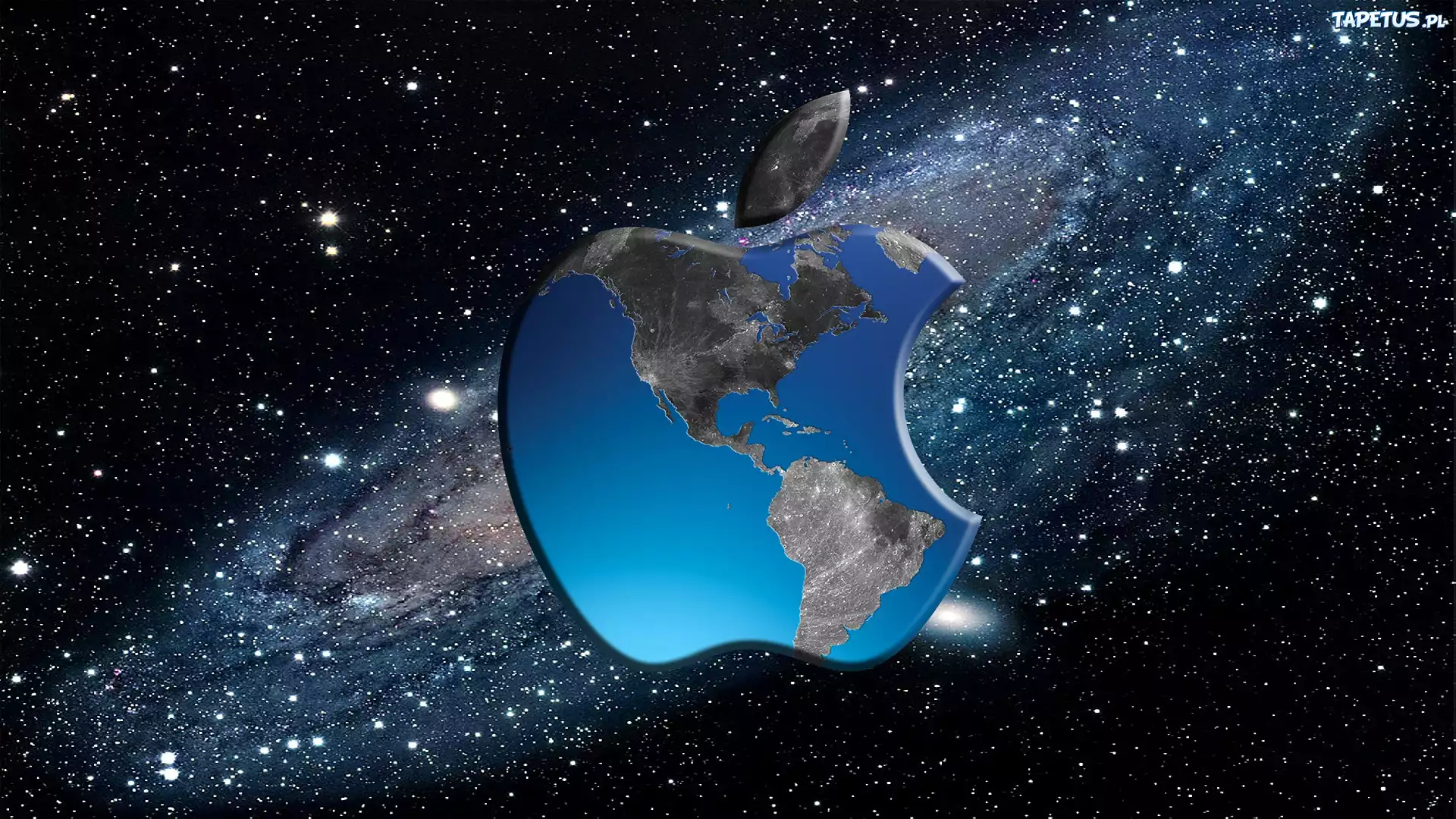 Logo, Apple, Kosmos, Grafika