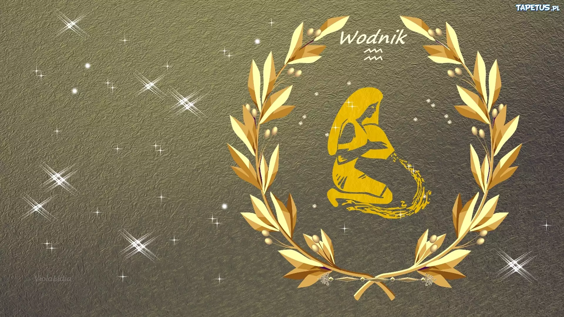 Grafika, Znak, Zodiaku, Wodnik