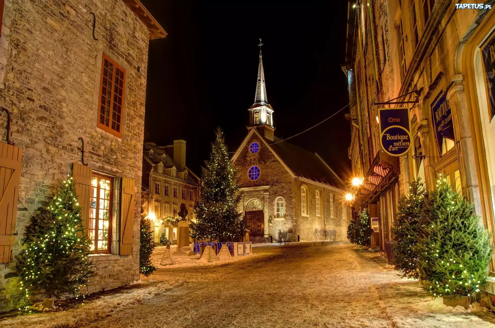 Kościół, Choinki, Quebec, Kanada