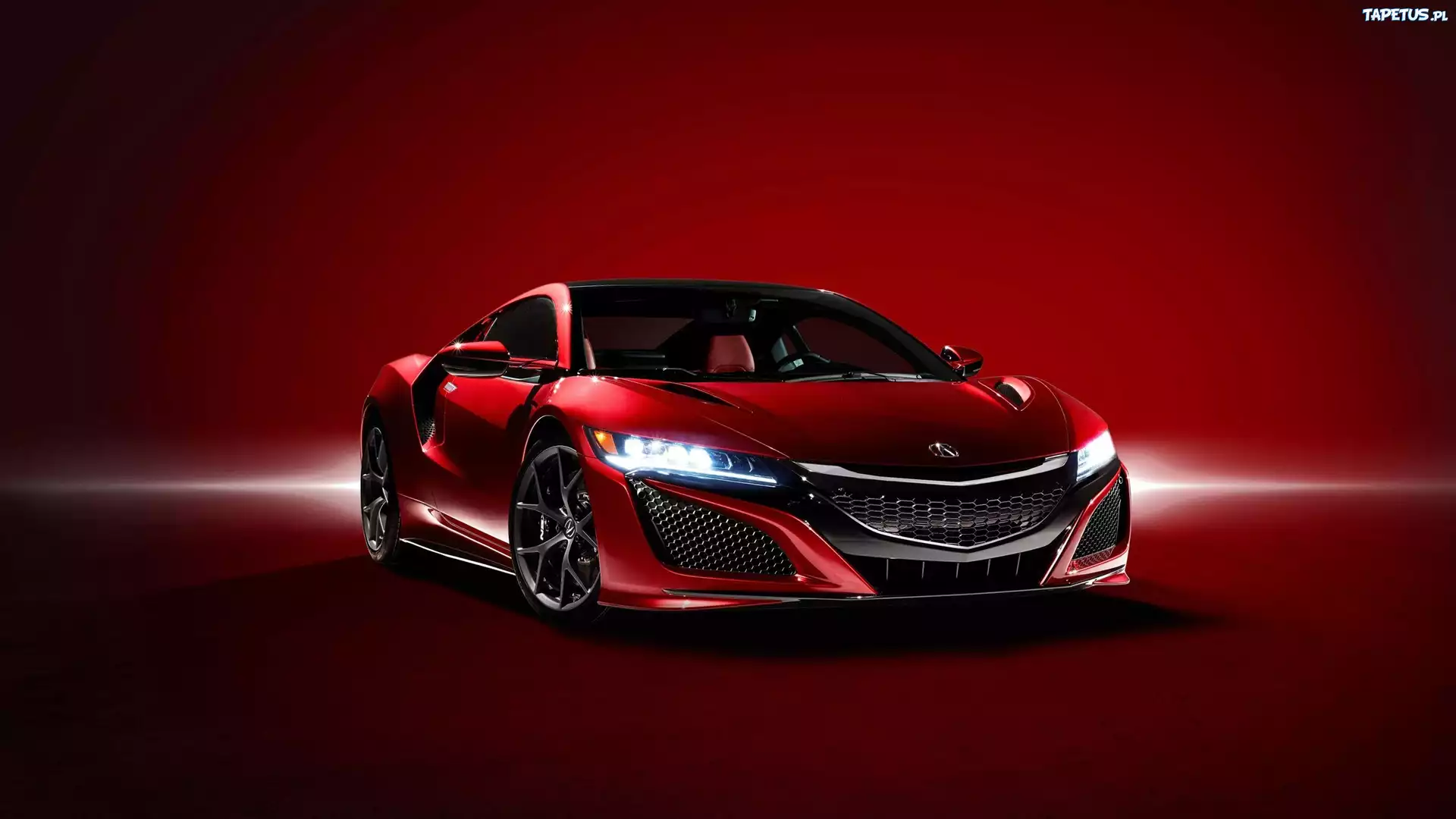 Czerwony, Samochód, Honda NSX
