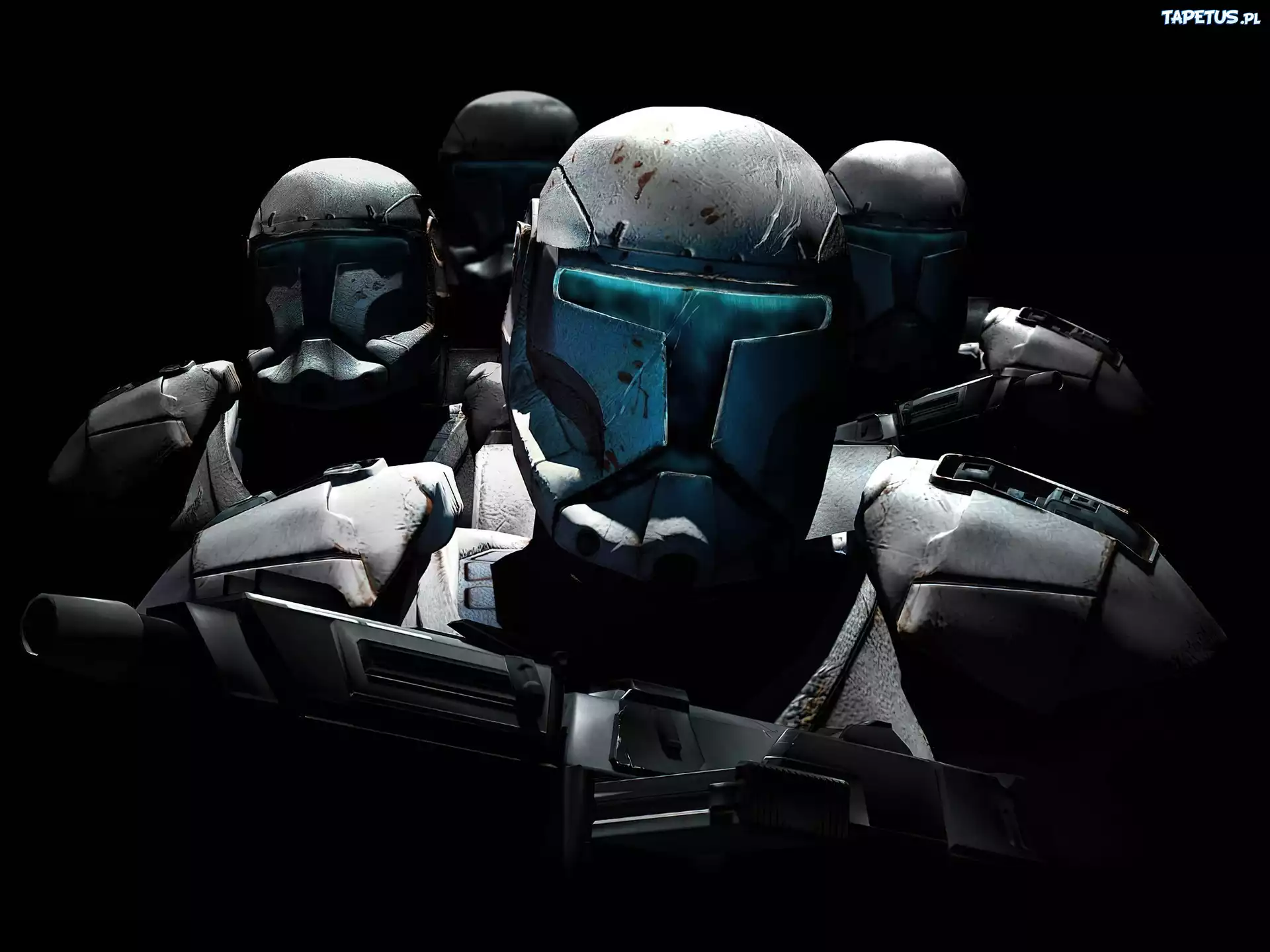 Star Wars, ciemno, broń, roboty