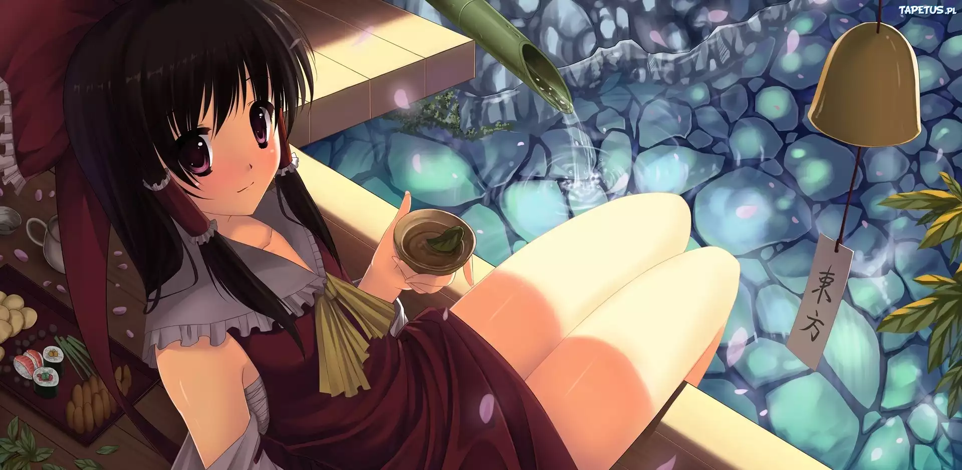 Dziewczyna, Woda, Dzwonek, Manga, Anime, Grafika 2D