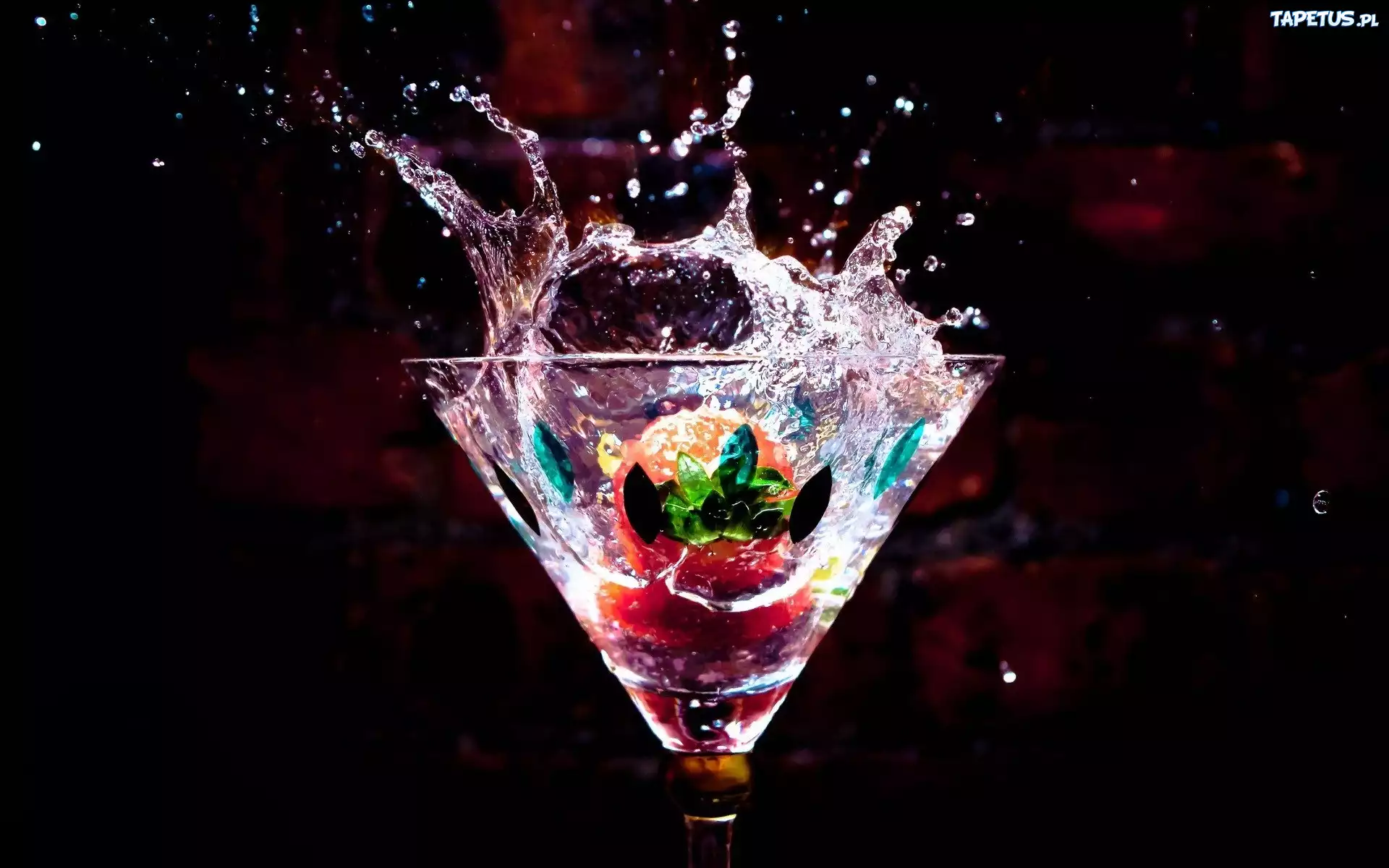 Alkohol, Drink, Kieliszek, Truskawka
