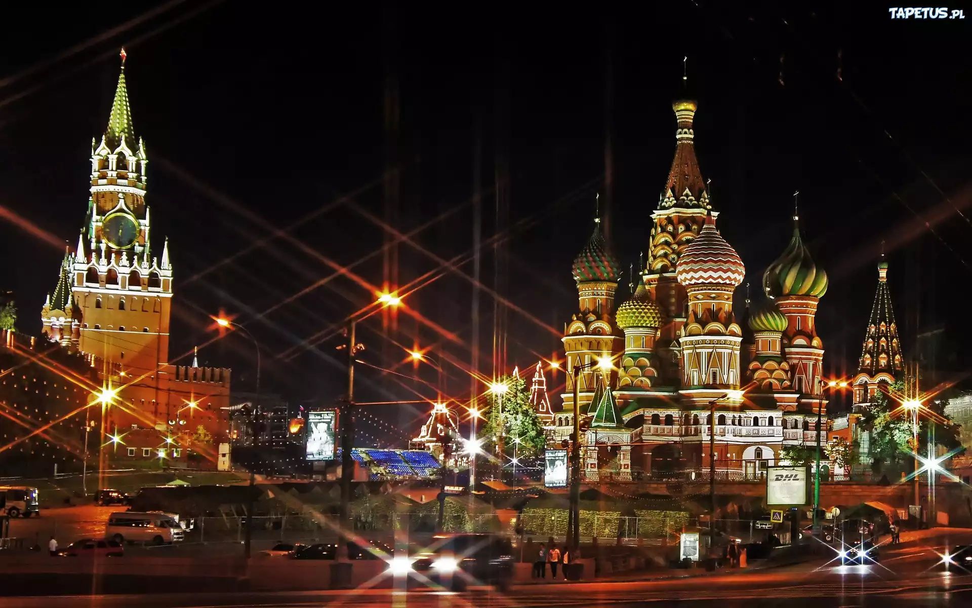 Cerkiew, Moskwa, Noc, Rosja