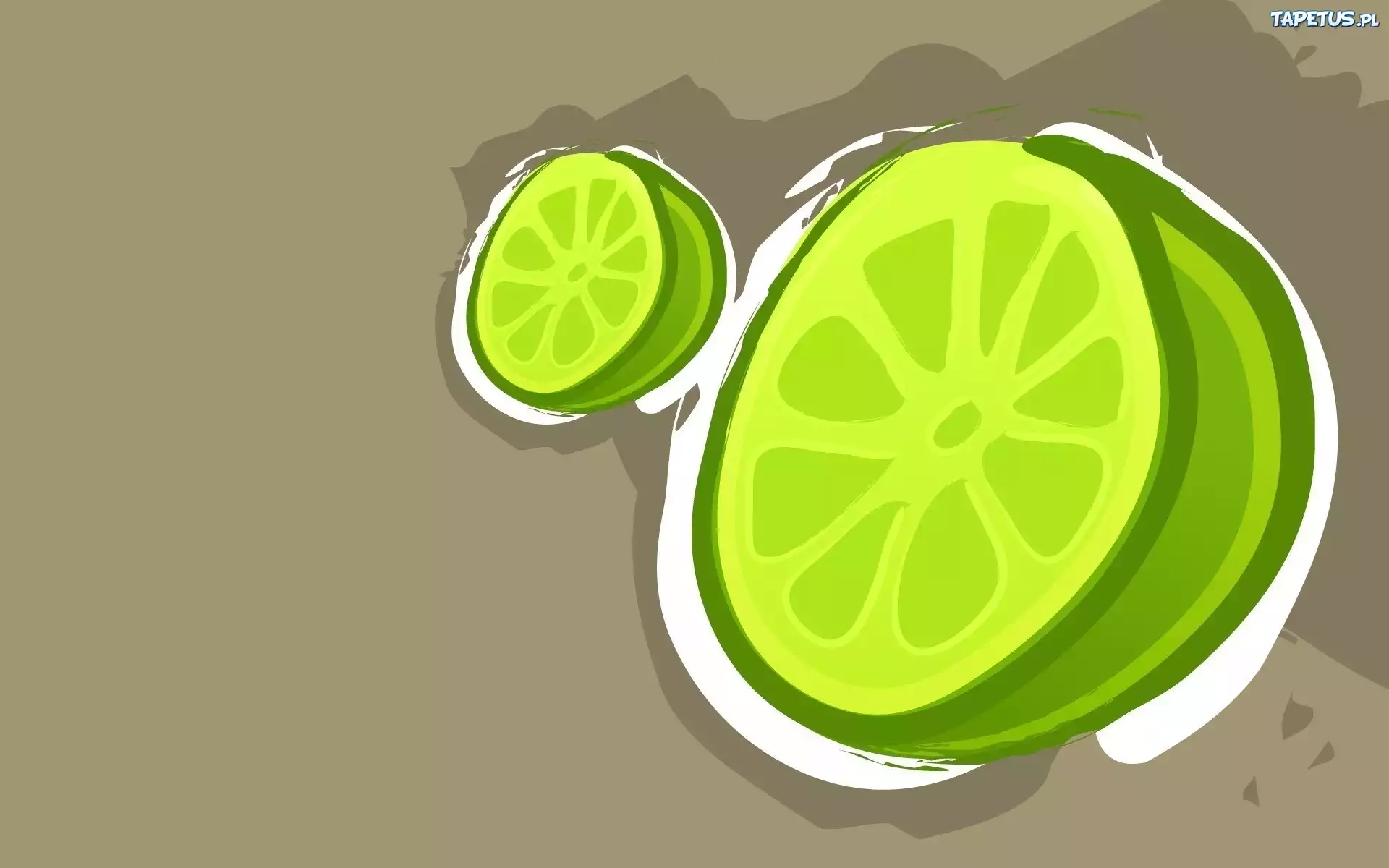Owoc, Limonka, Tło, Grafika 2D