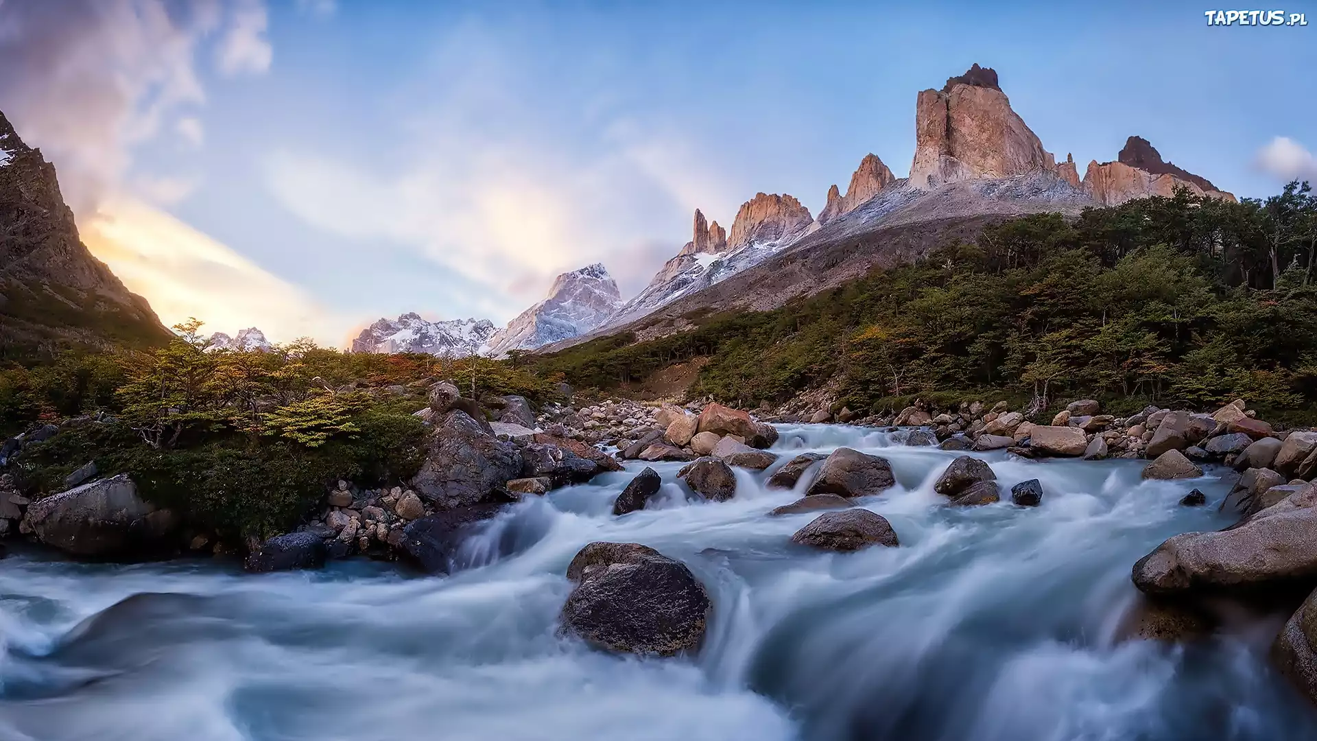 Góry, Rzeka, Kamienie, Chile