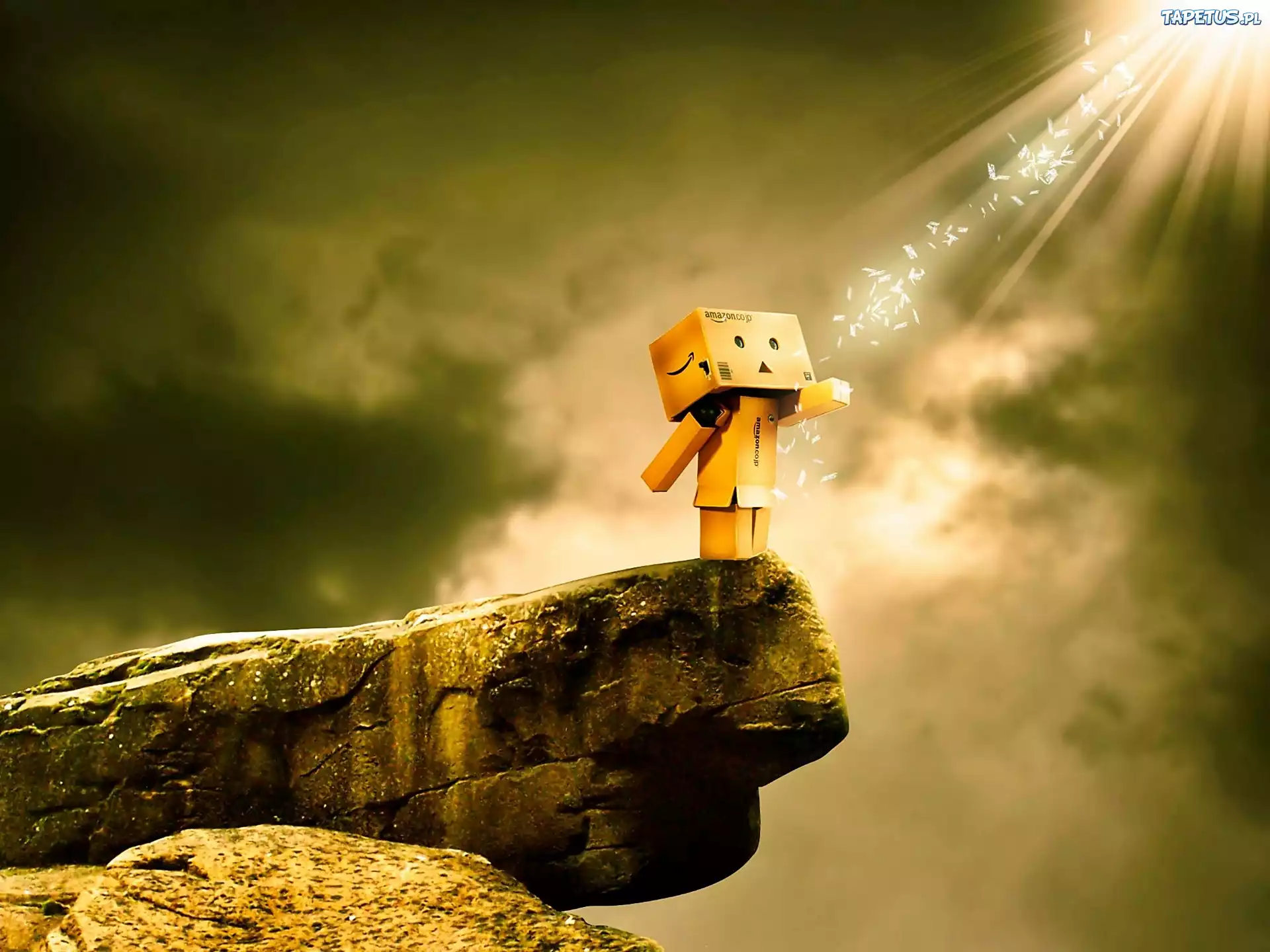Danbo, Skała, Promienie, Słońca, Rozmycie