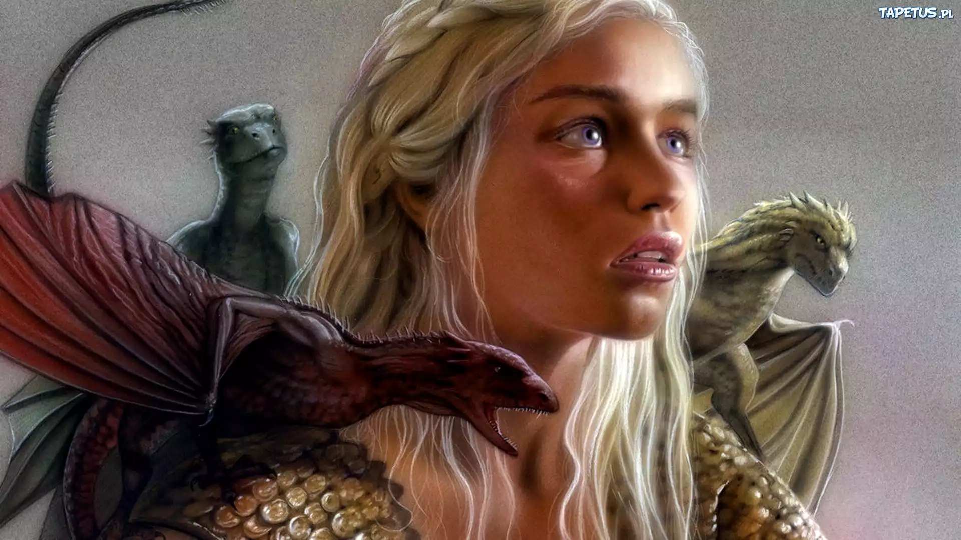 Gra o tron, Game of Thrones, Emilia Clarke - Daenerys Targaryen, Smoki