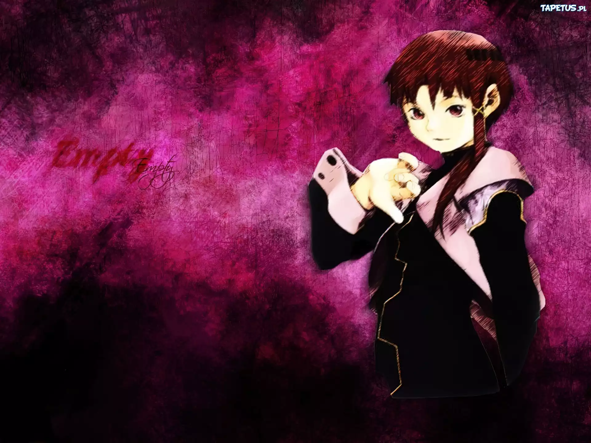 Serial Experiments Lain, czarno-biały strój