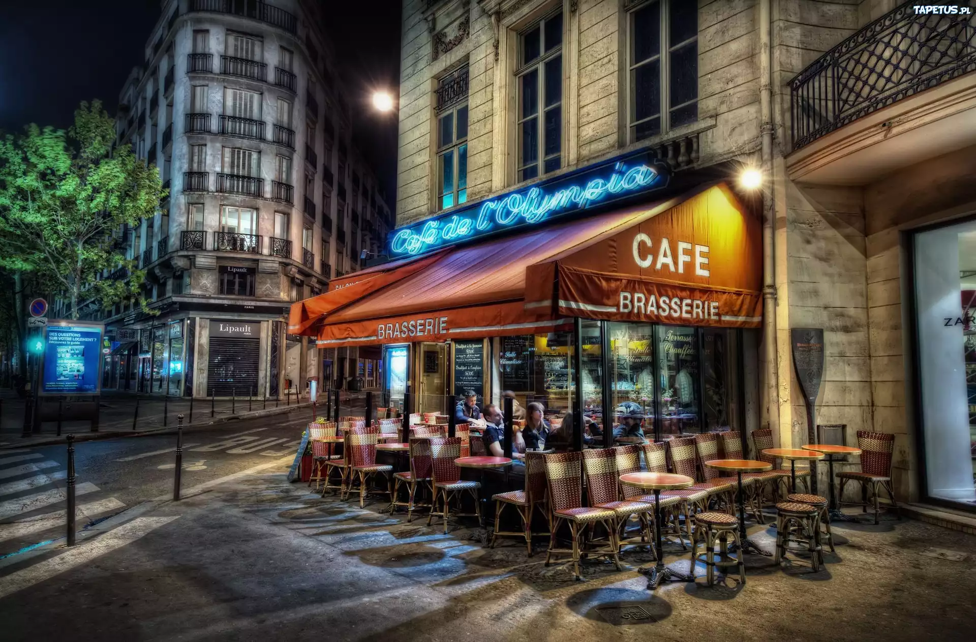 Restauracja, Paryż, Francja