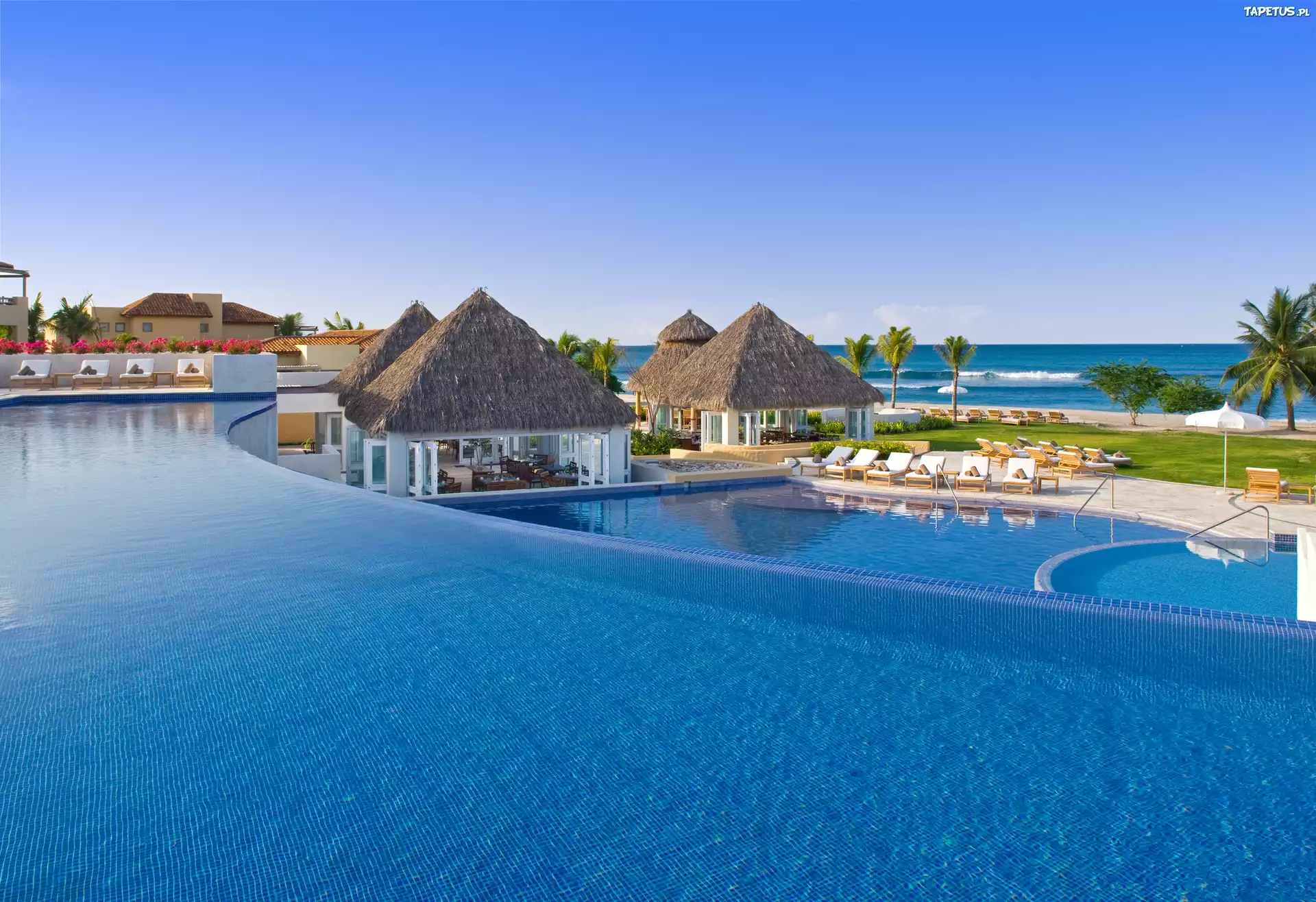 Punta Mita, Meksyk, Kurort, Plaża, Basen, Ocean