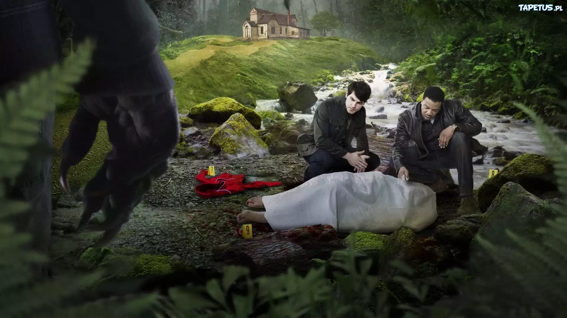 Serial, Grimm, Horror, Scena z Filmu, Potok, Aktorzy, Mroczna Łapa
