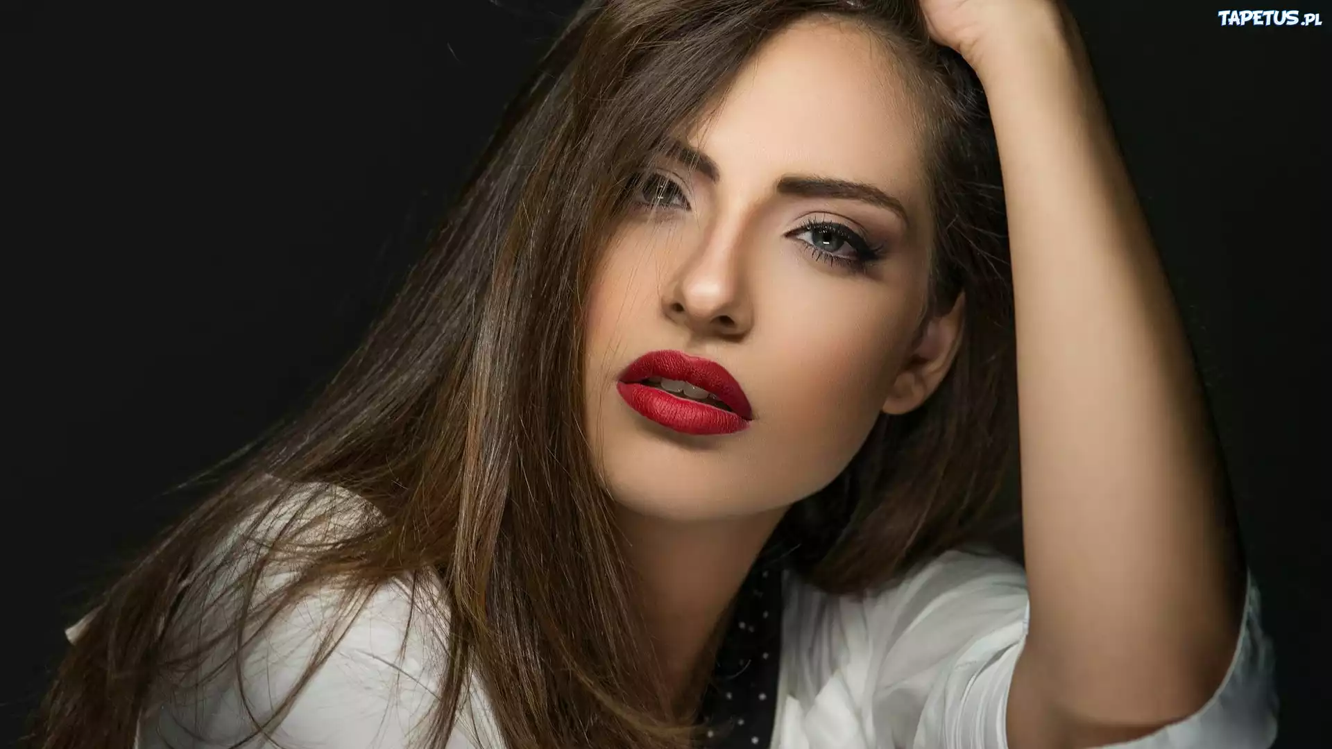 Kobieta, Brunetka, Makijaż