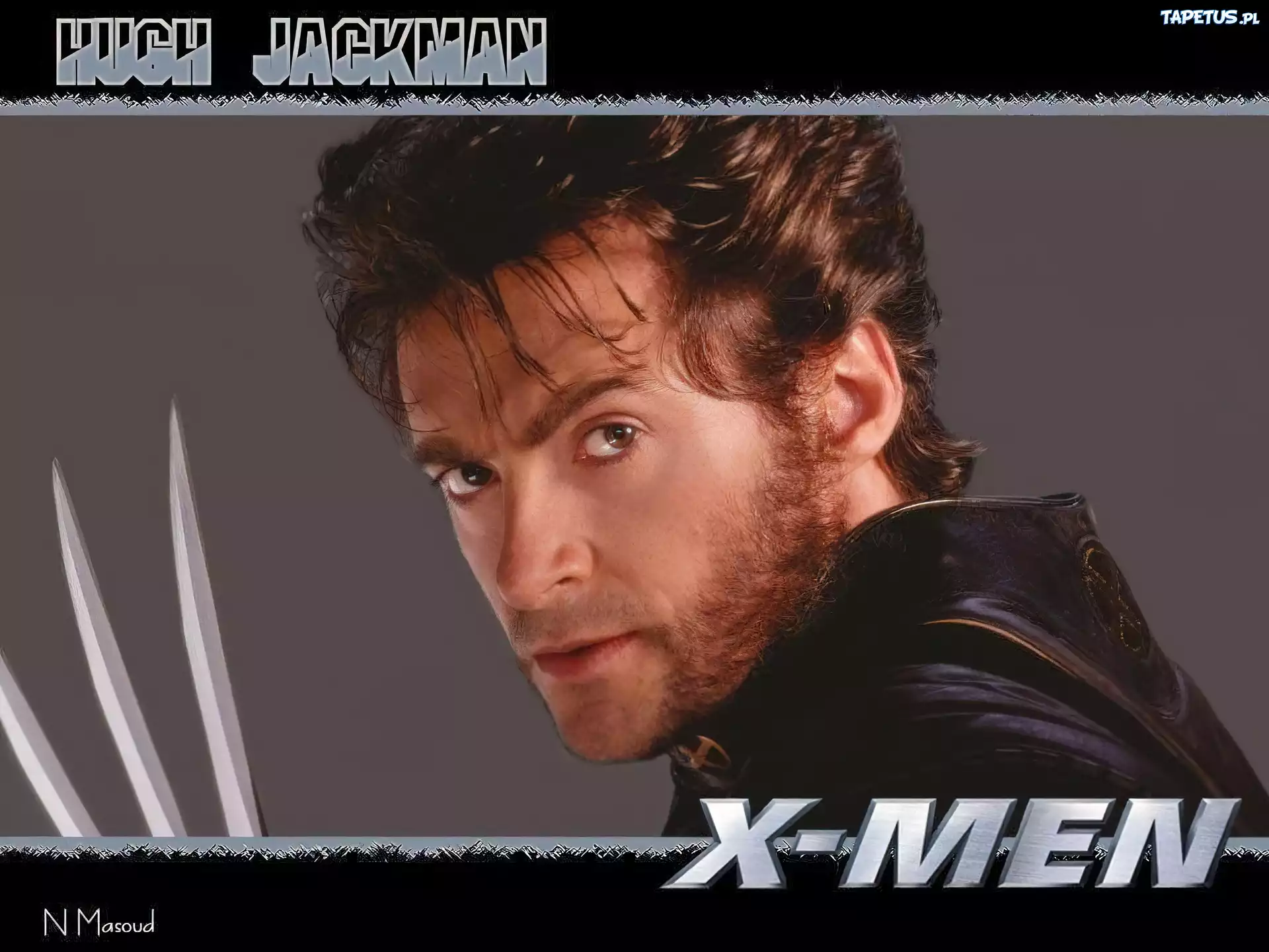 Hugh Jackman,x-men, brązowe oczy