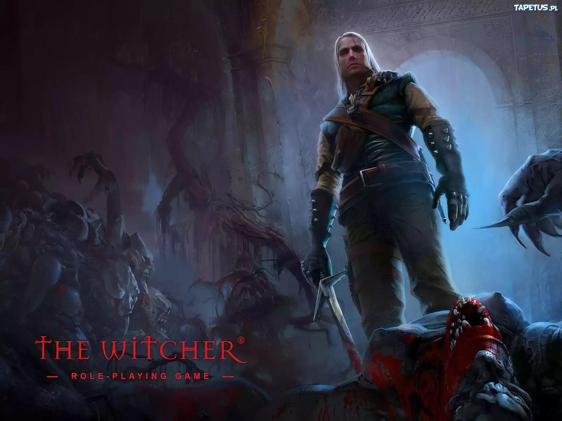 The Witcher, mężczyzna, miecz, fantasy
