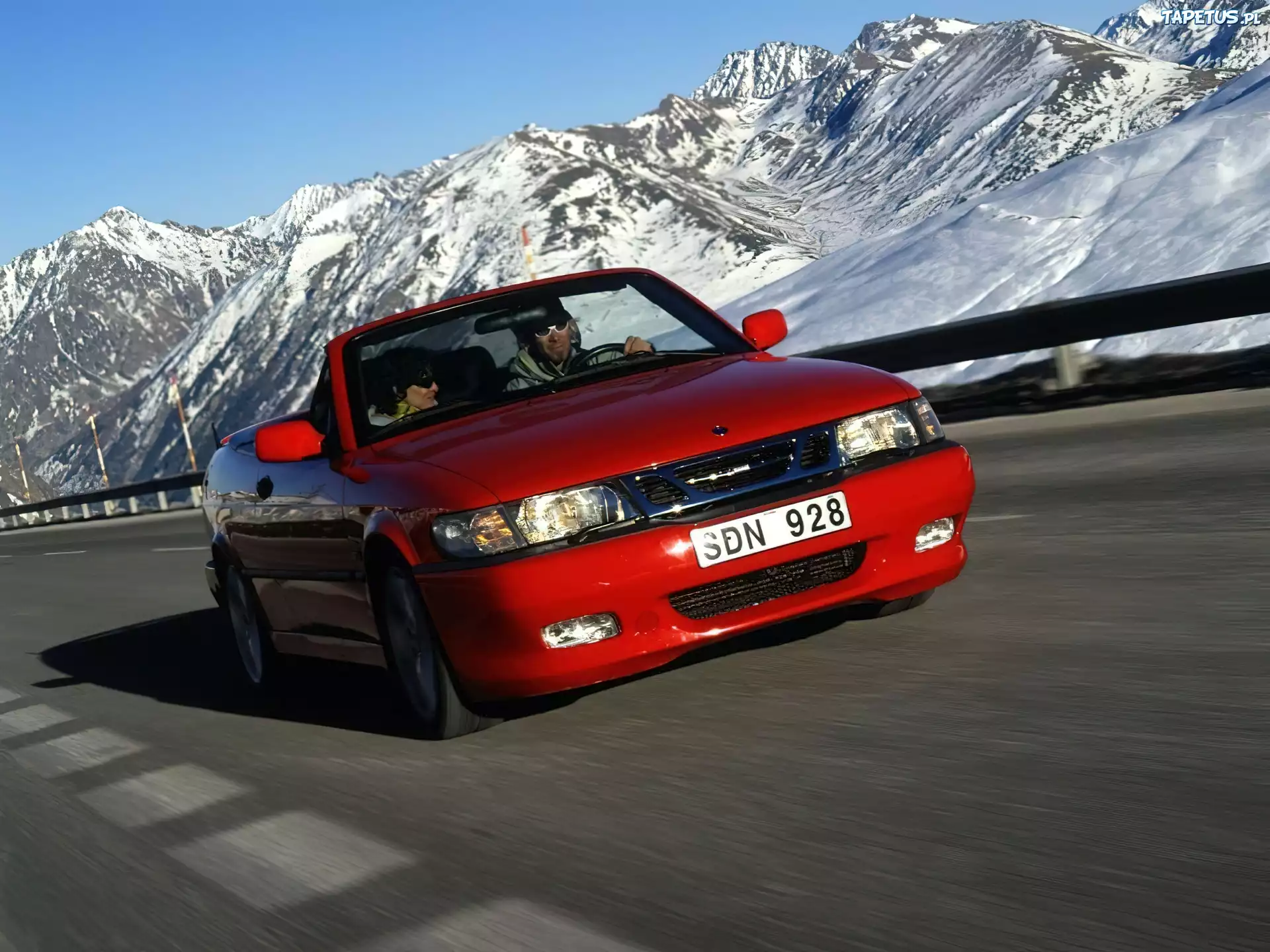 Czerwony, Saab 9-3, Cabrio