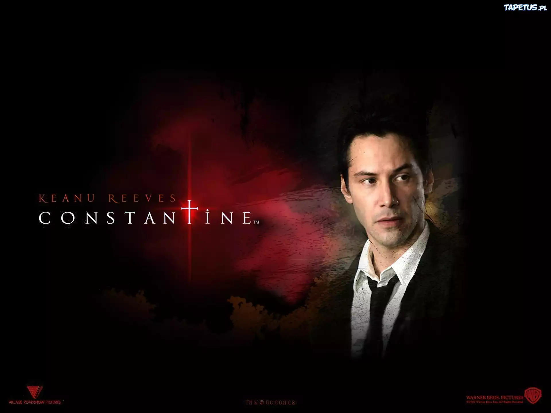 Constantine, Keanu Reeves, krawat