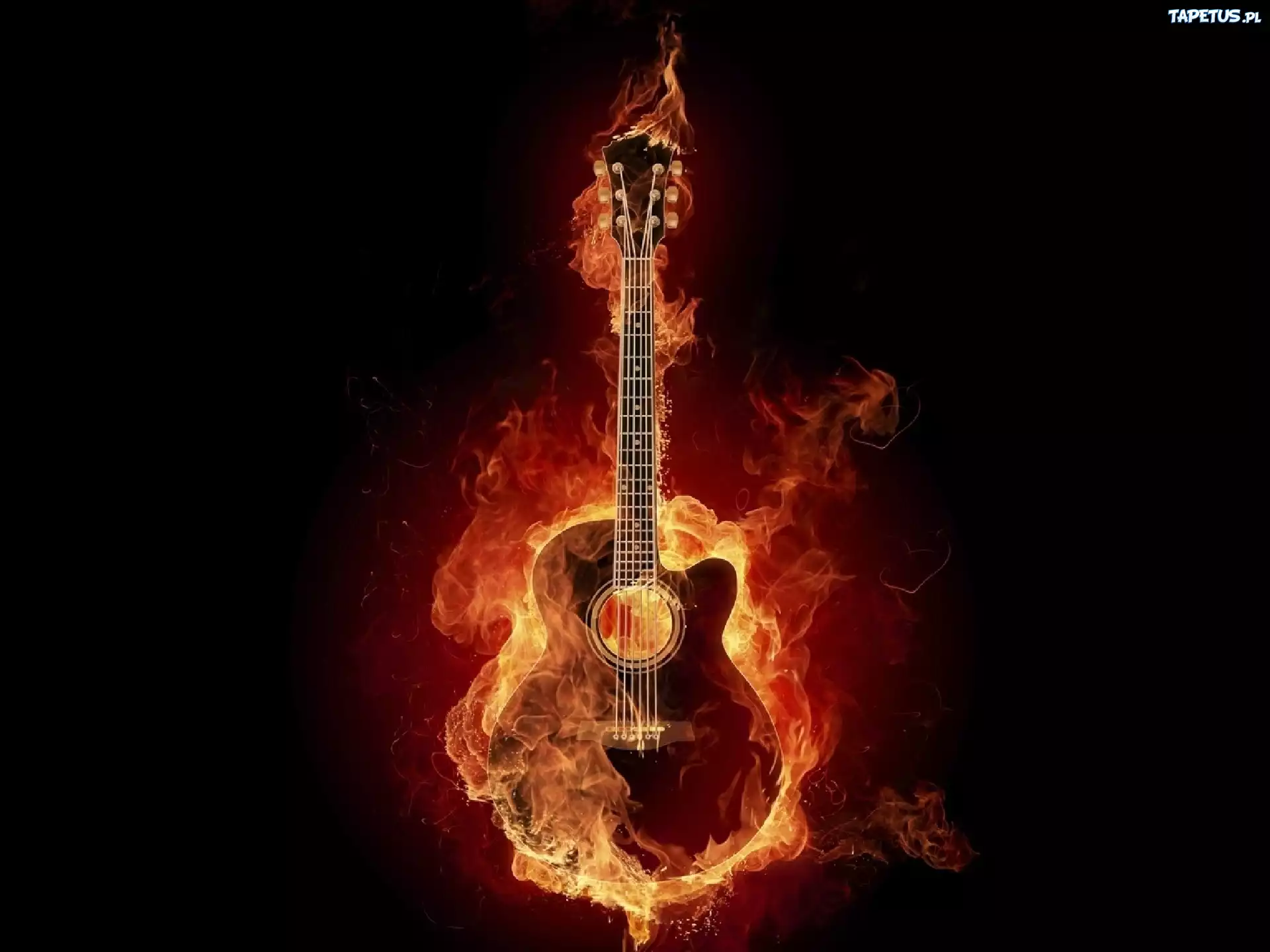 Płonąca, Gitara