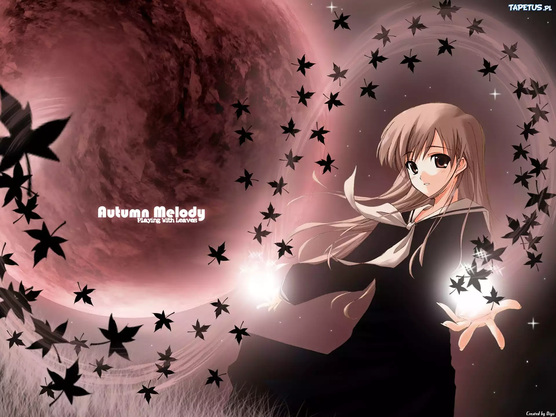 Maria - Sama Ga Miteru, melody, kobieta, liście