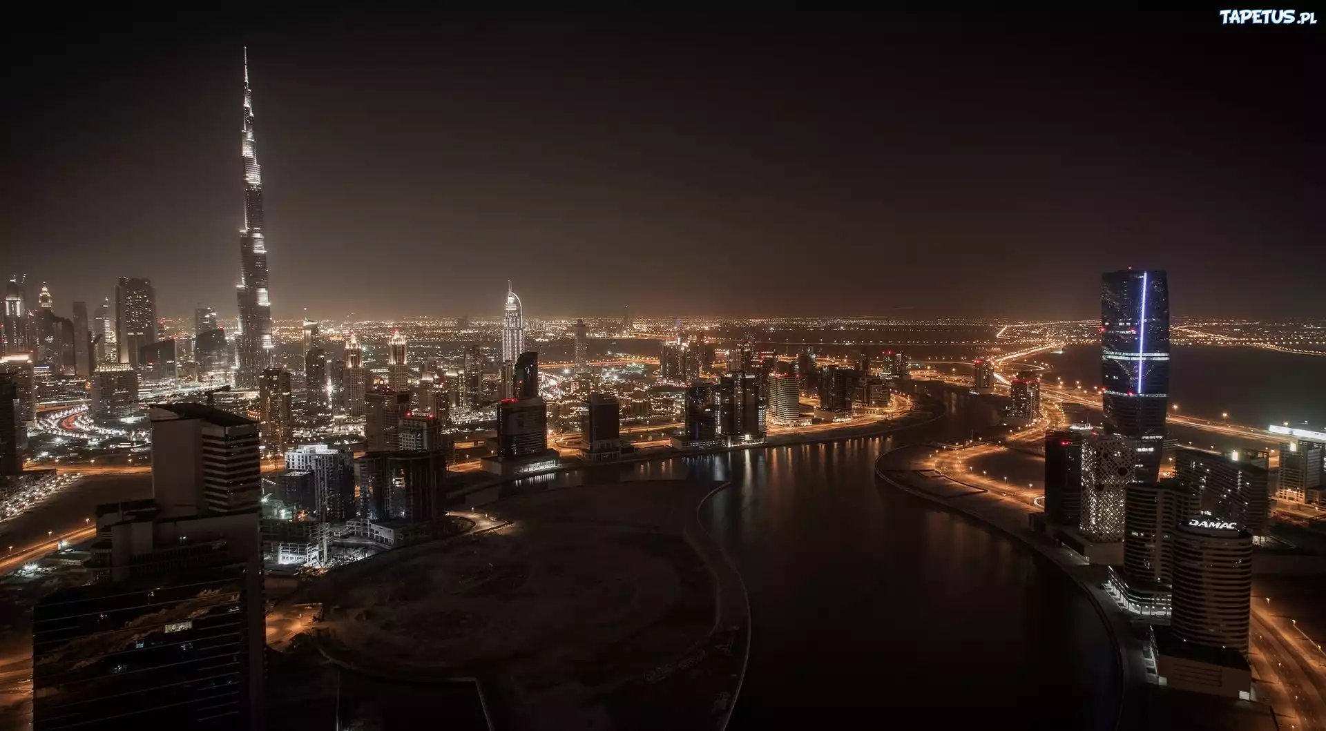 Zjednoczone Emiraty Arabskie, Dubaj, Miasto, Noc