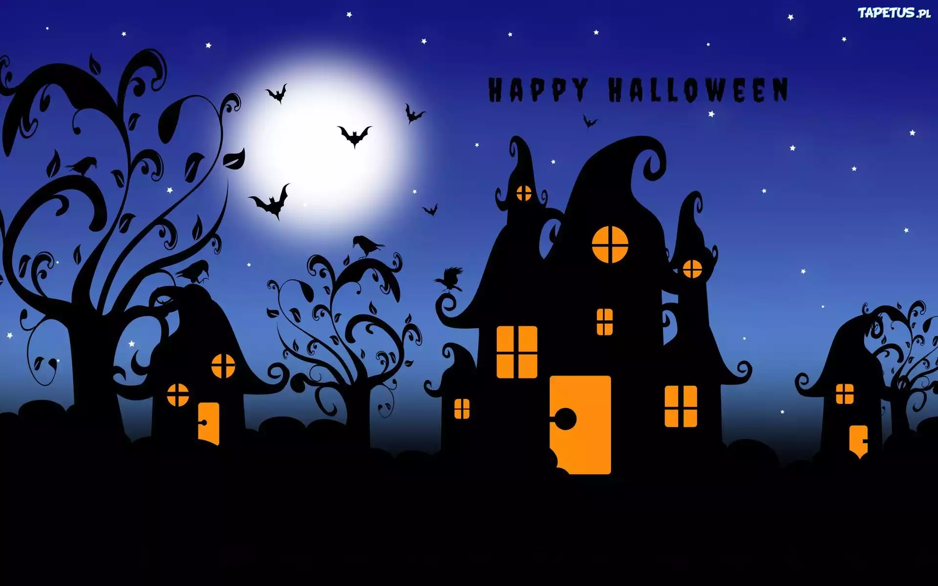 Domy, Ptaki, Halloween