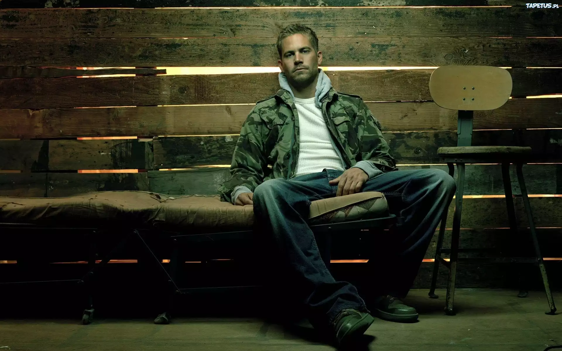 Mężczyzna, Aktor, Paul, Walker, Krzesło