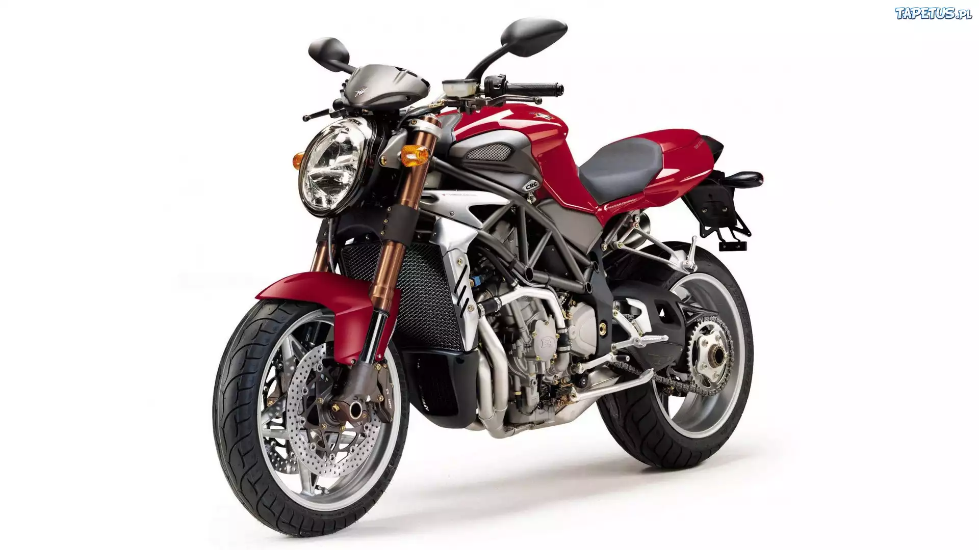 Czerwony, Motor, MV Agusta, Brutale, 750S