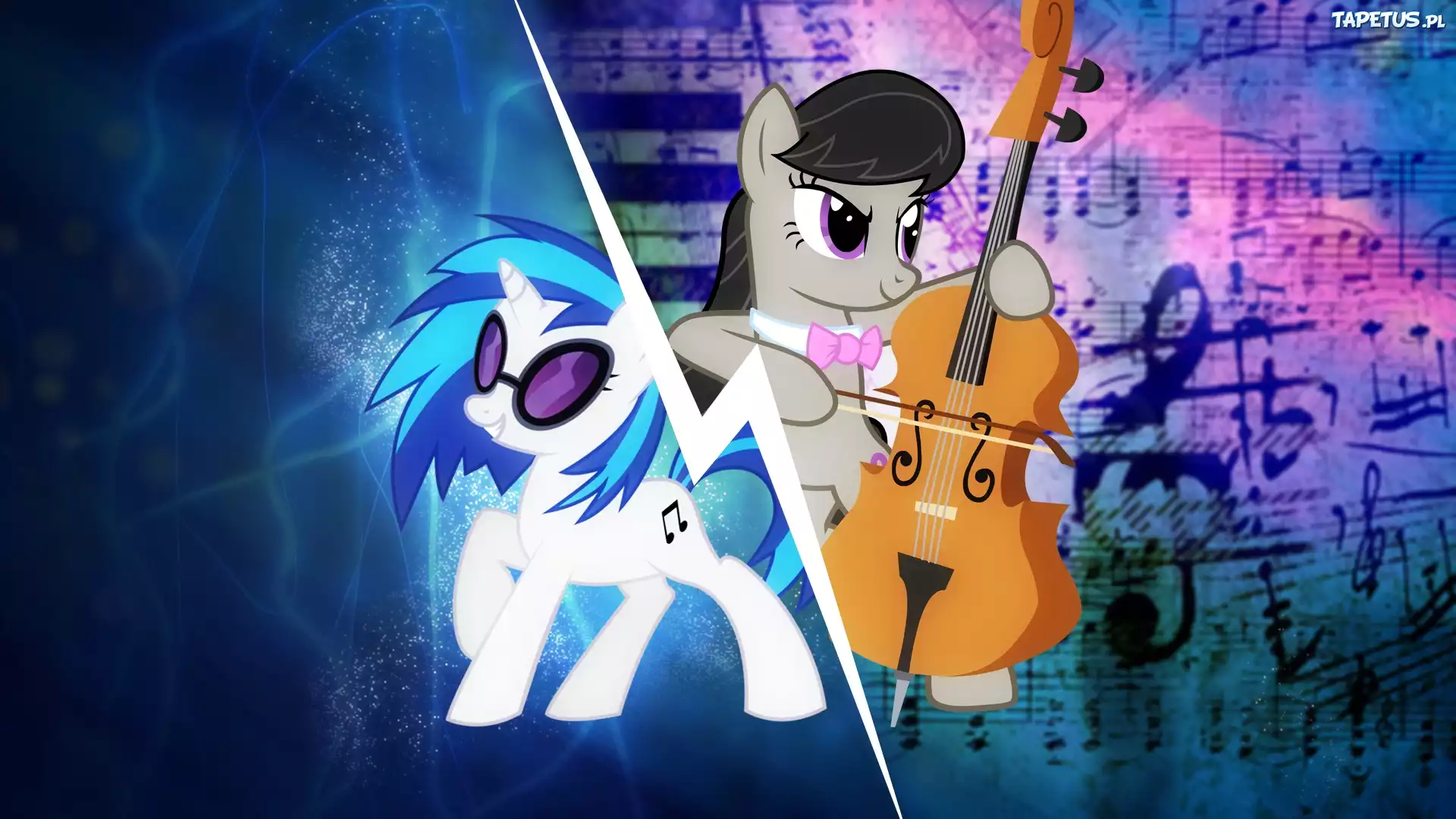 MLP, My little pony, Octavia, Vinyl Scratch
