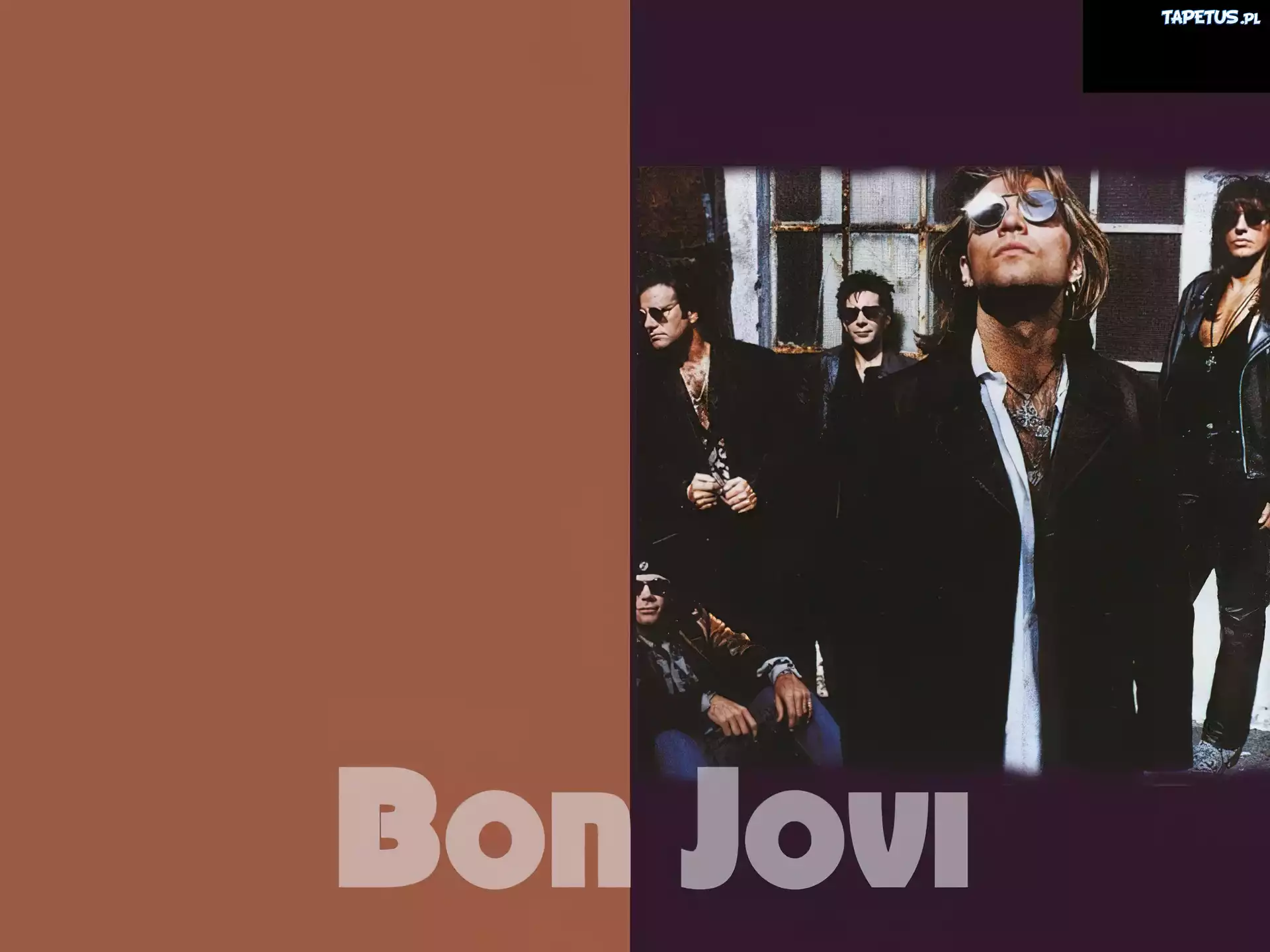 Bon Jovi,cały zespól ,okulary