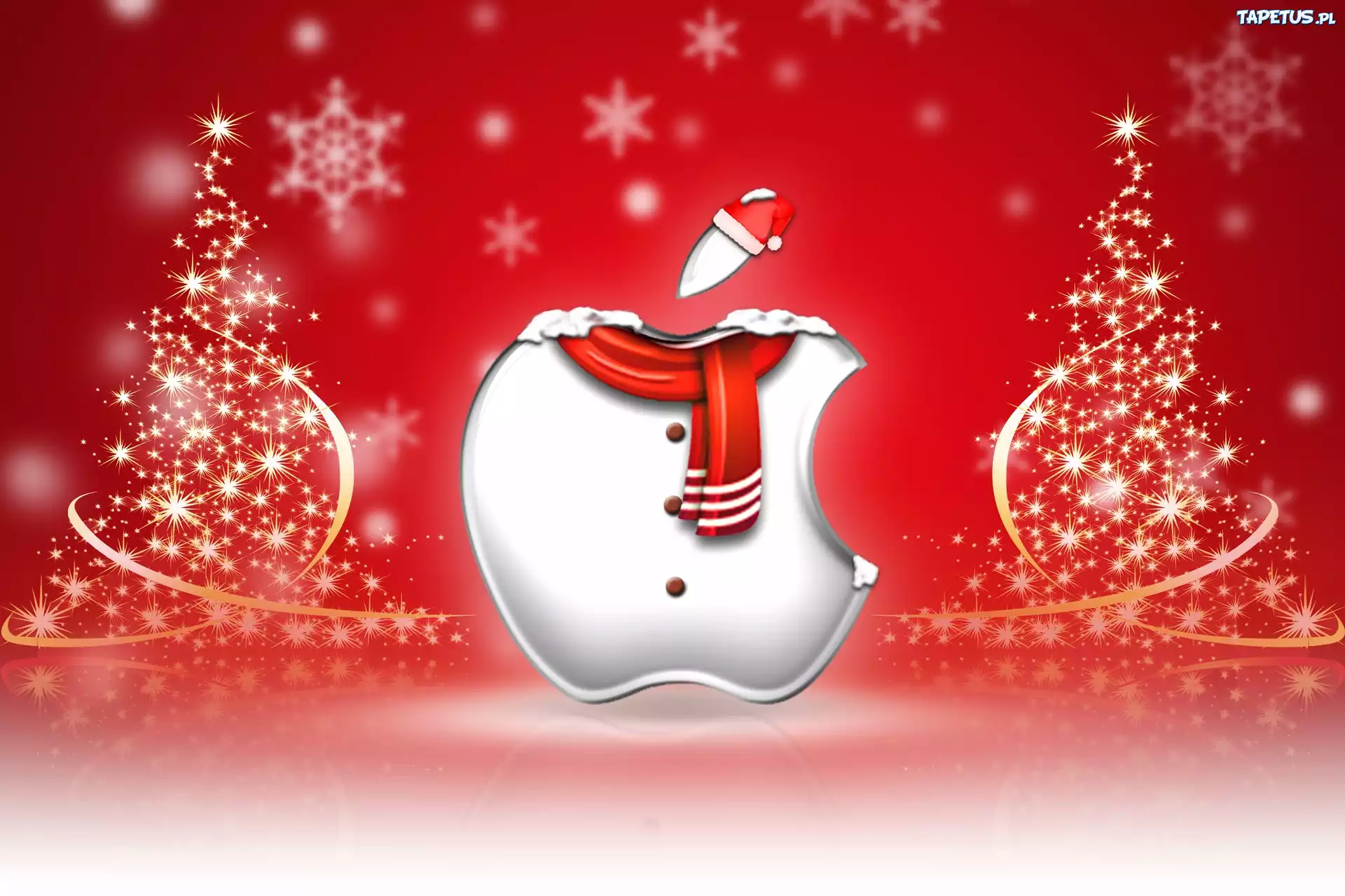 Choinki, Świąteczne, Apple