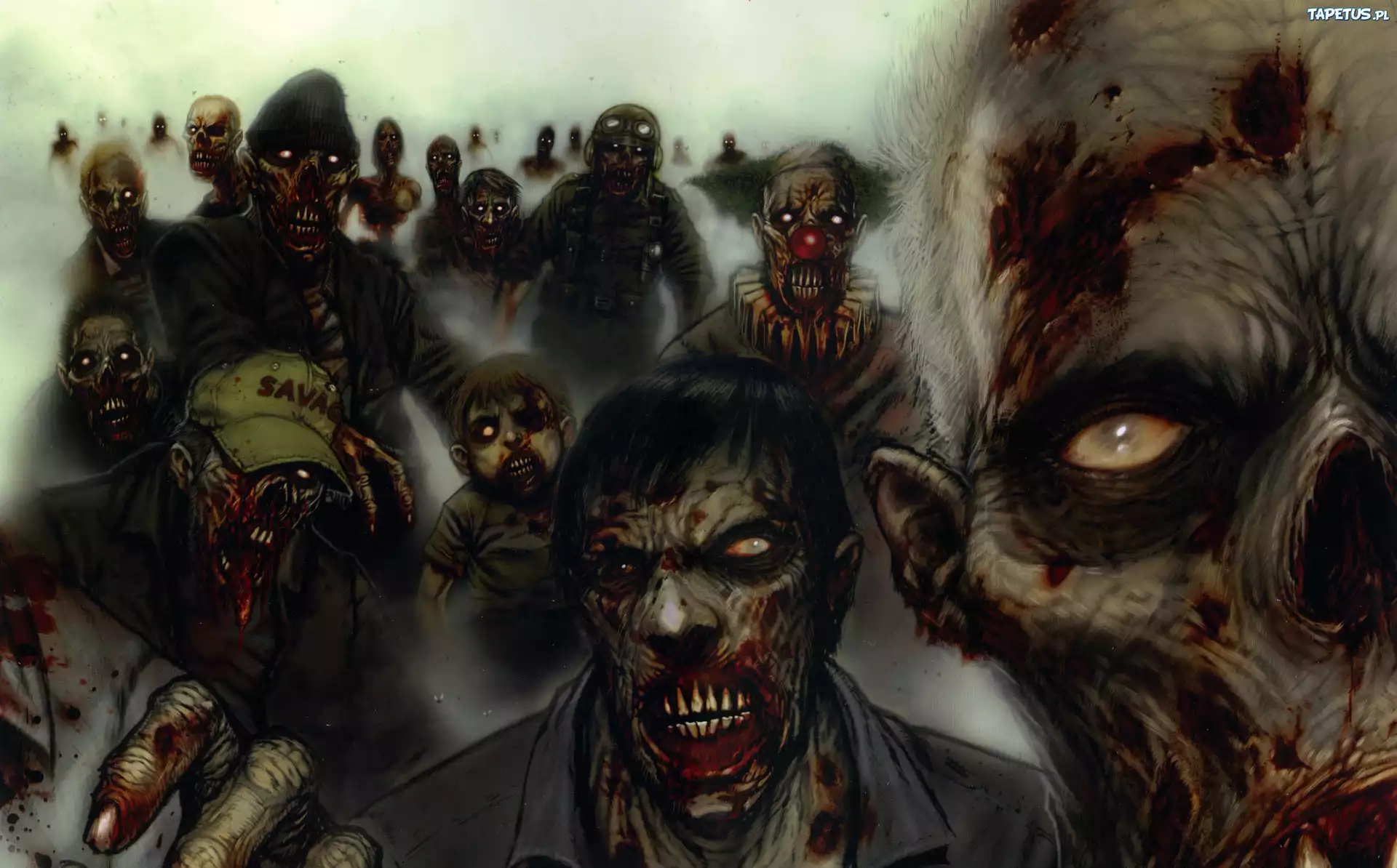Zombi, Twarze, Krew