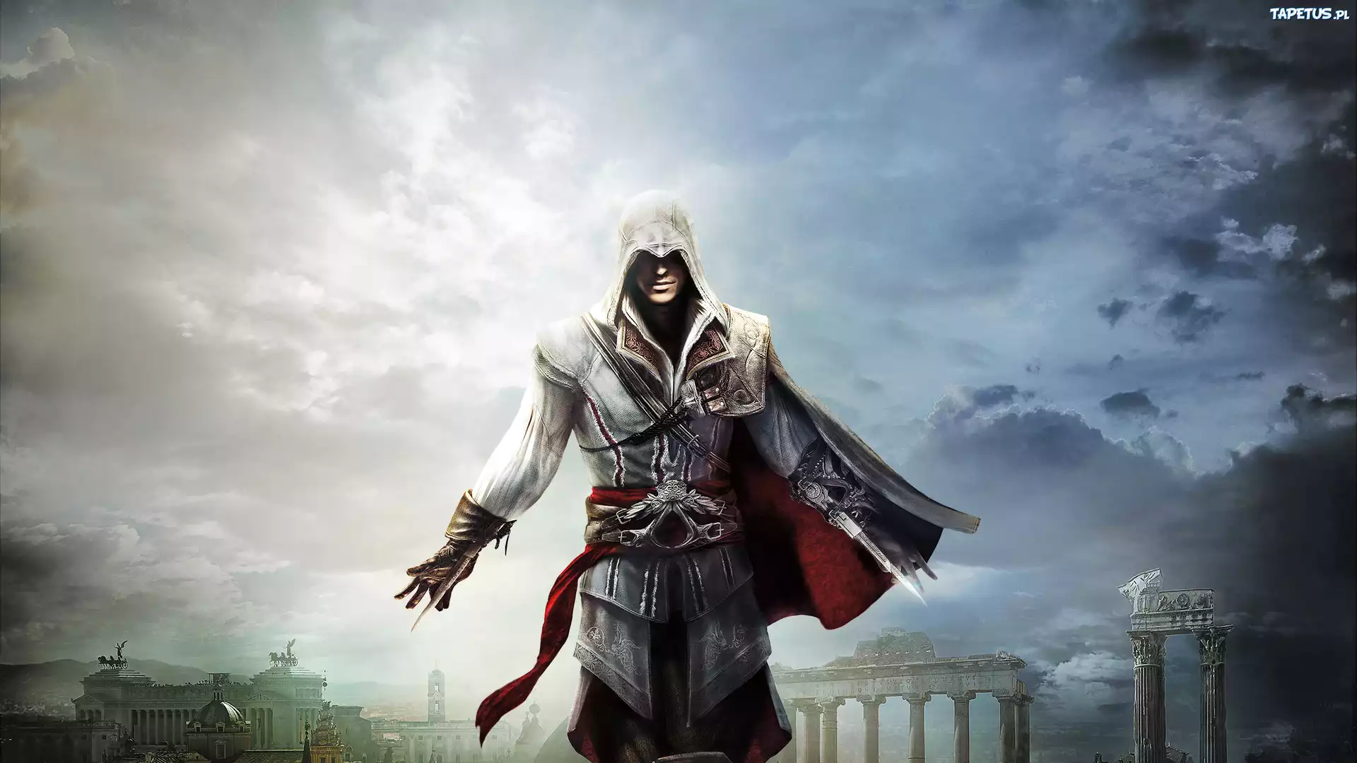 Assassins Creed, Ezio, Ukryte Ostrze, Niebo, Rzym