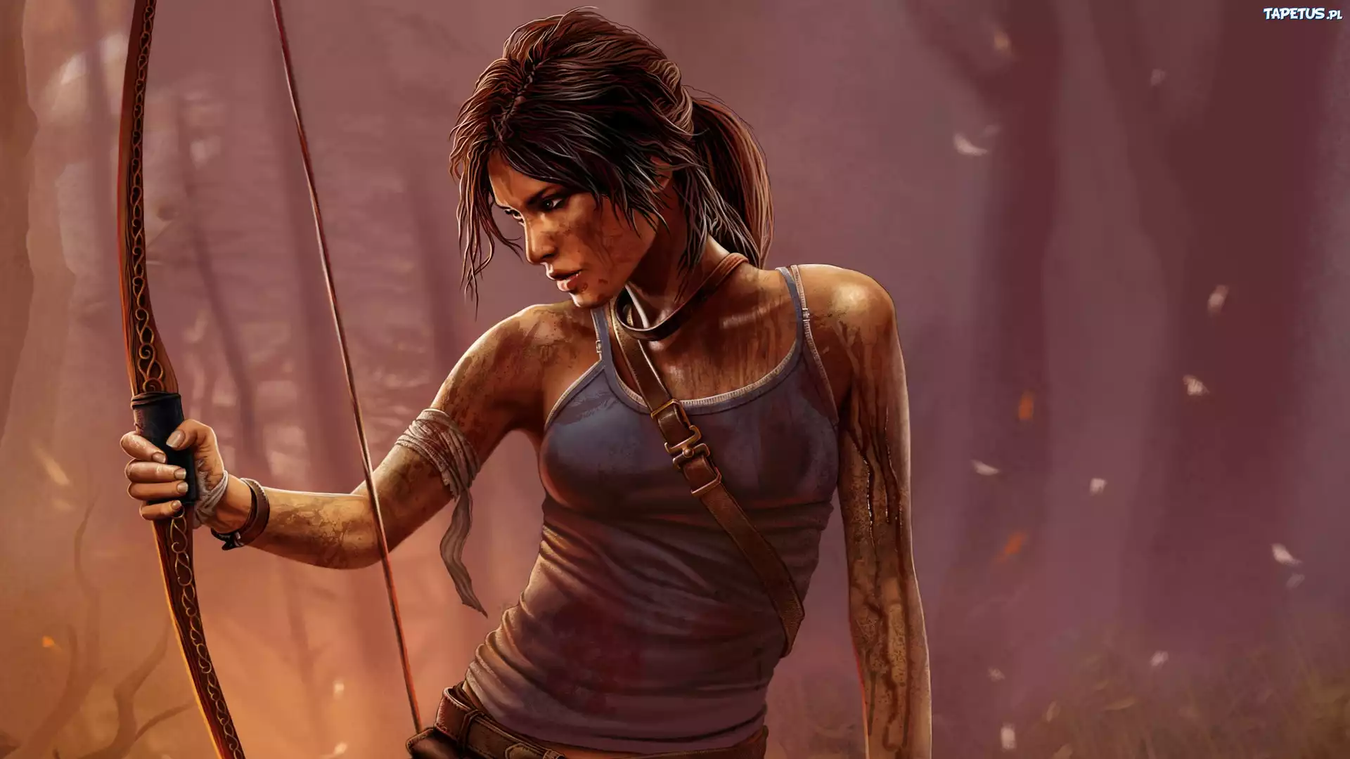 Kobieta, Łuk, Lara, Croft, Gra, Tomb, Raider