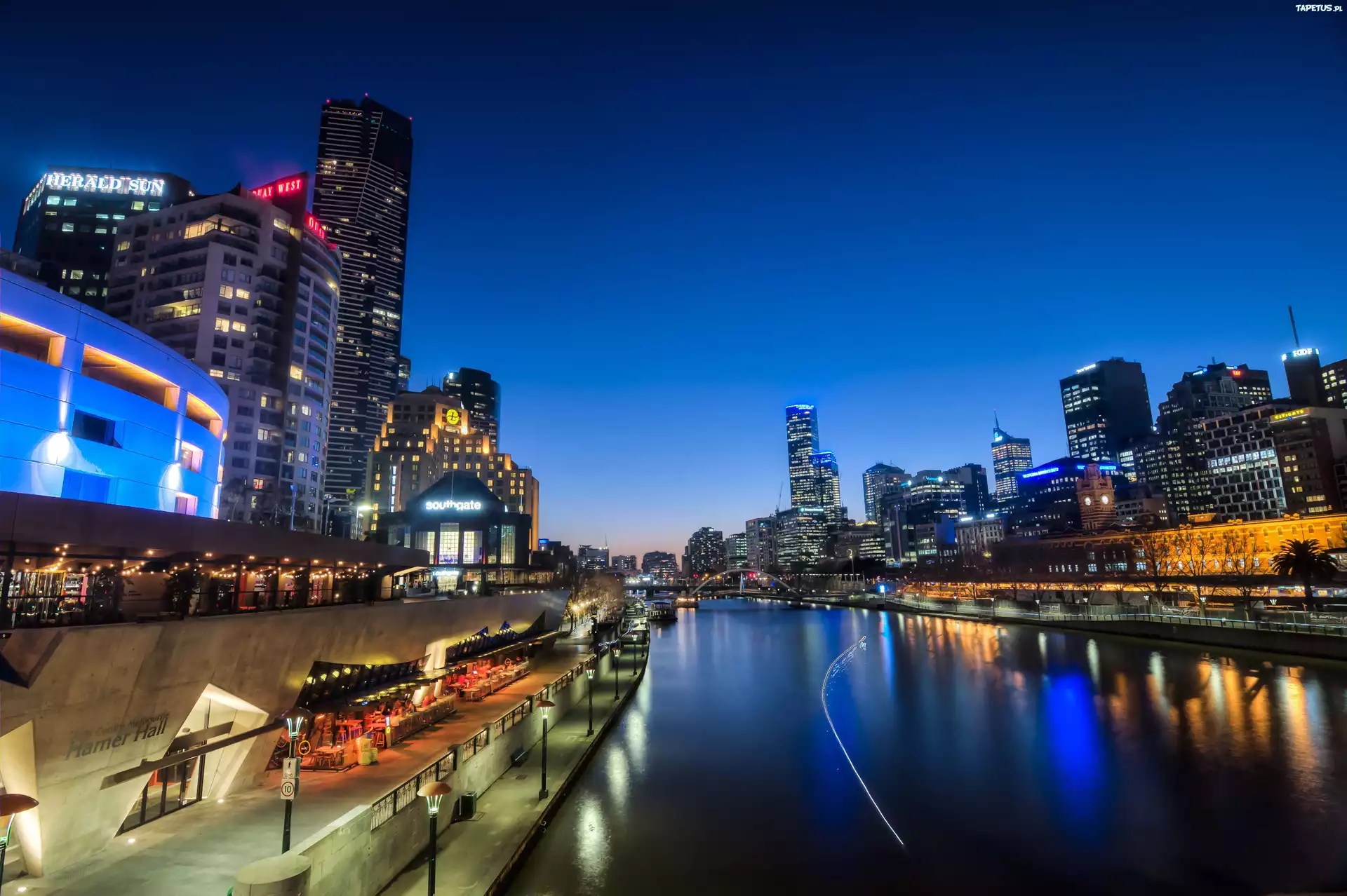 Miasto, Melbourne nocą