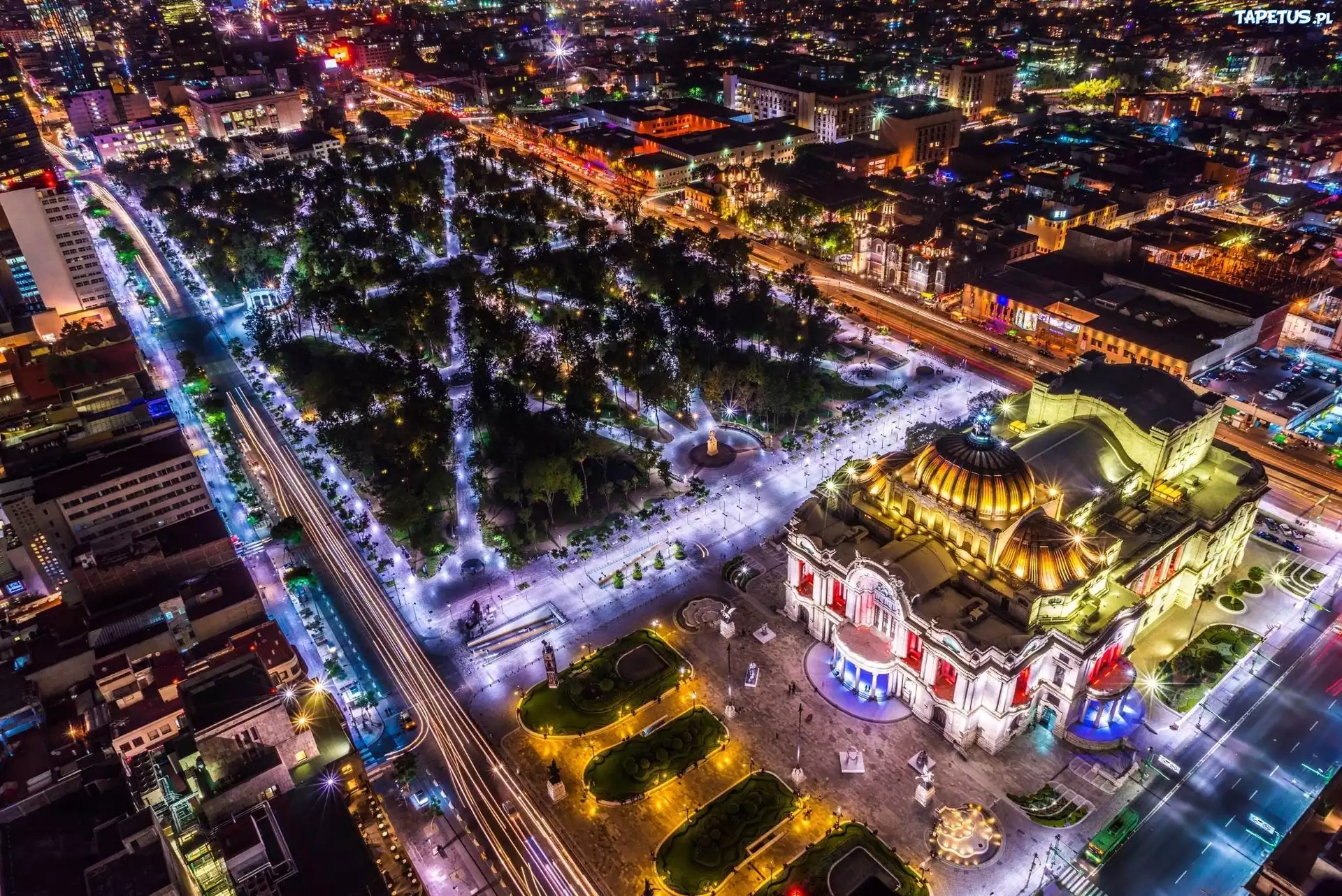 Miasto, Noc, Światła