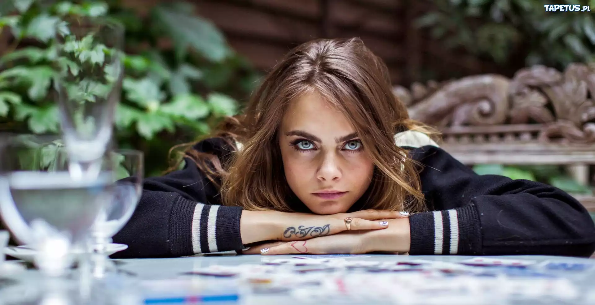 Kobieta, Twarz, Tatuaż, Paznokcie, Cara Delevingne