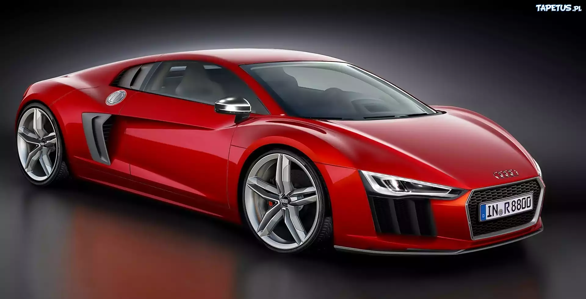 Czerwone, Audi, R8