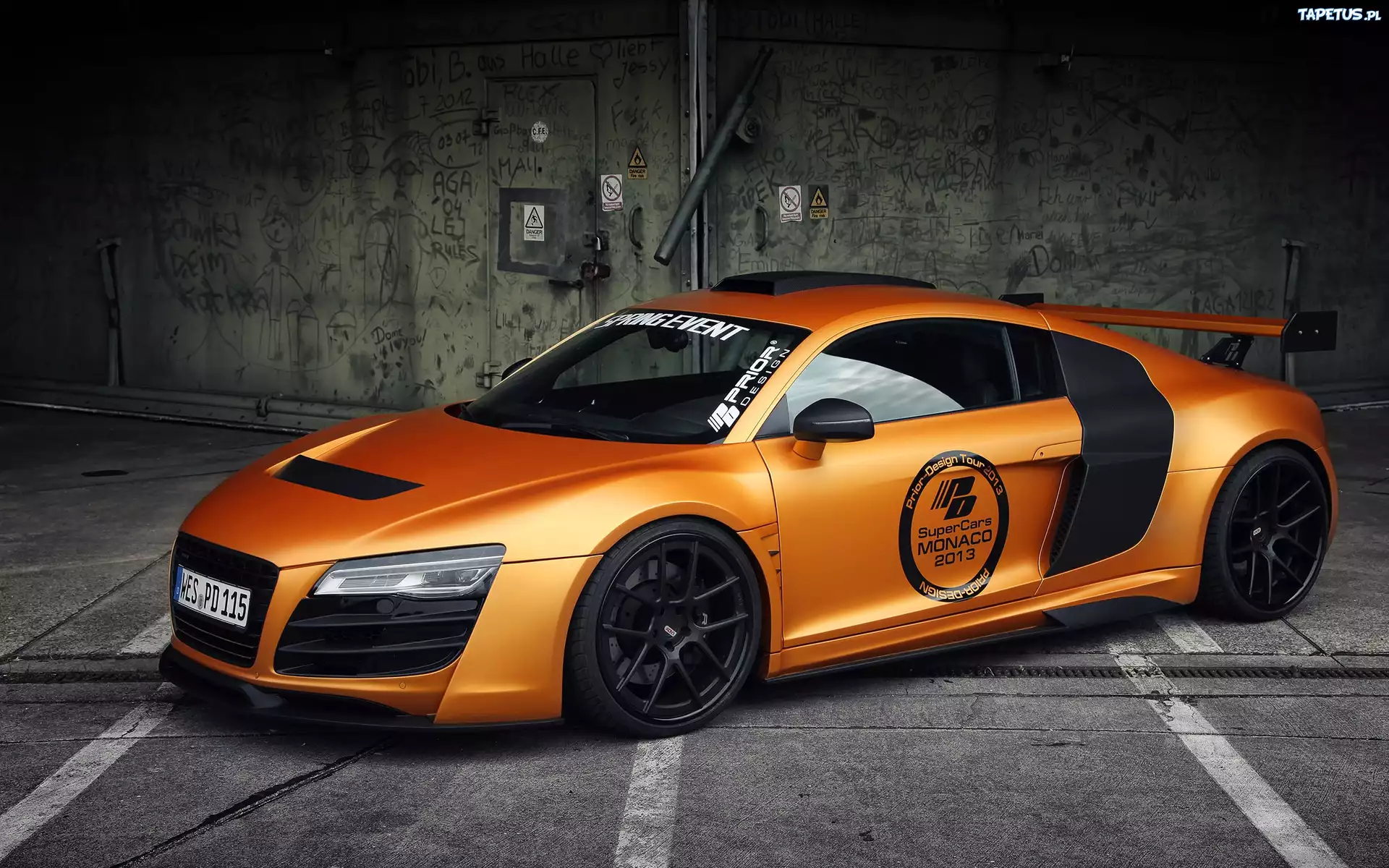 Złote, Audi, R8, Tuning