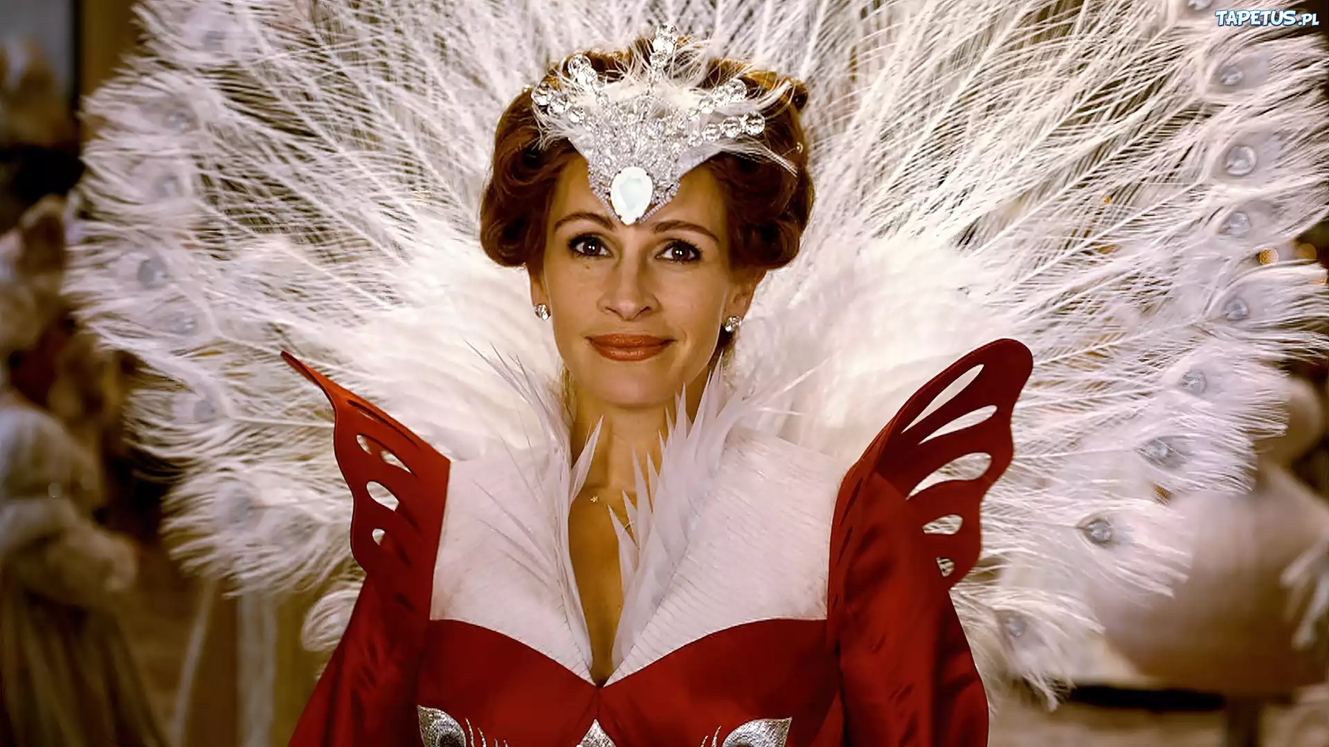 Julia, Roberts, Biżuteria, Pawie, Pióra