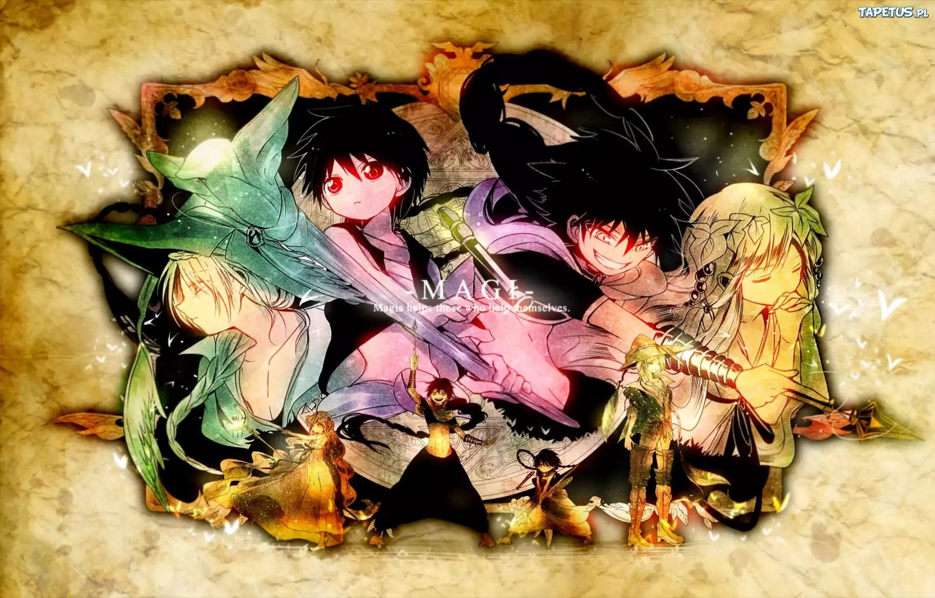 Magi, Yunan, Aladdin, Judal, Scheherazade