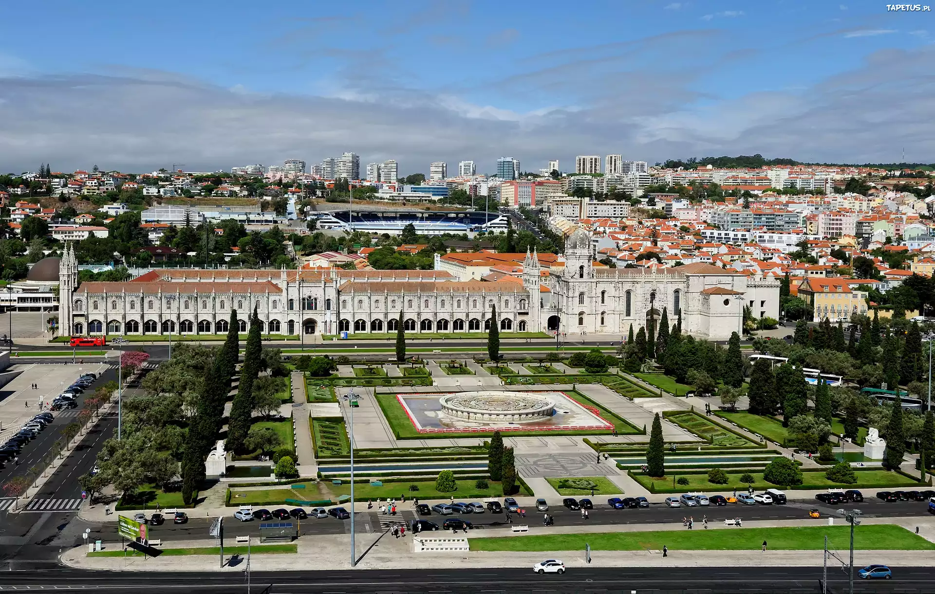 Portugalia, Lizbona, Park, Miasto