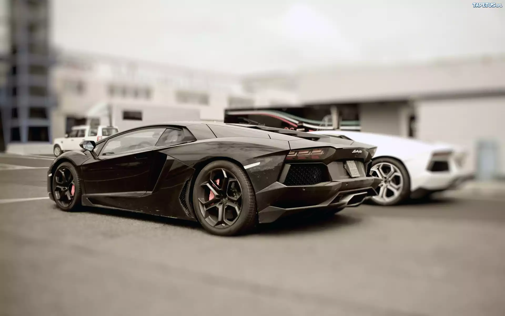 Czarne, Lamborghini Aventador