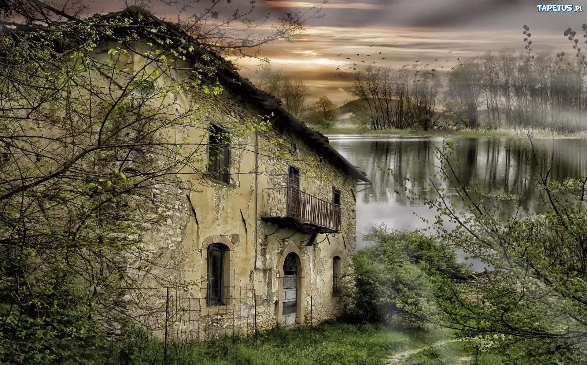 Stary, Dom, Jezioro