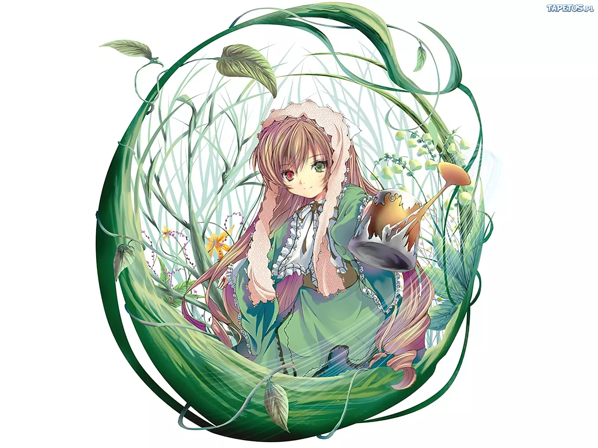 Rozen Maiden, kobieta, konewka, trawa
